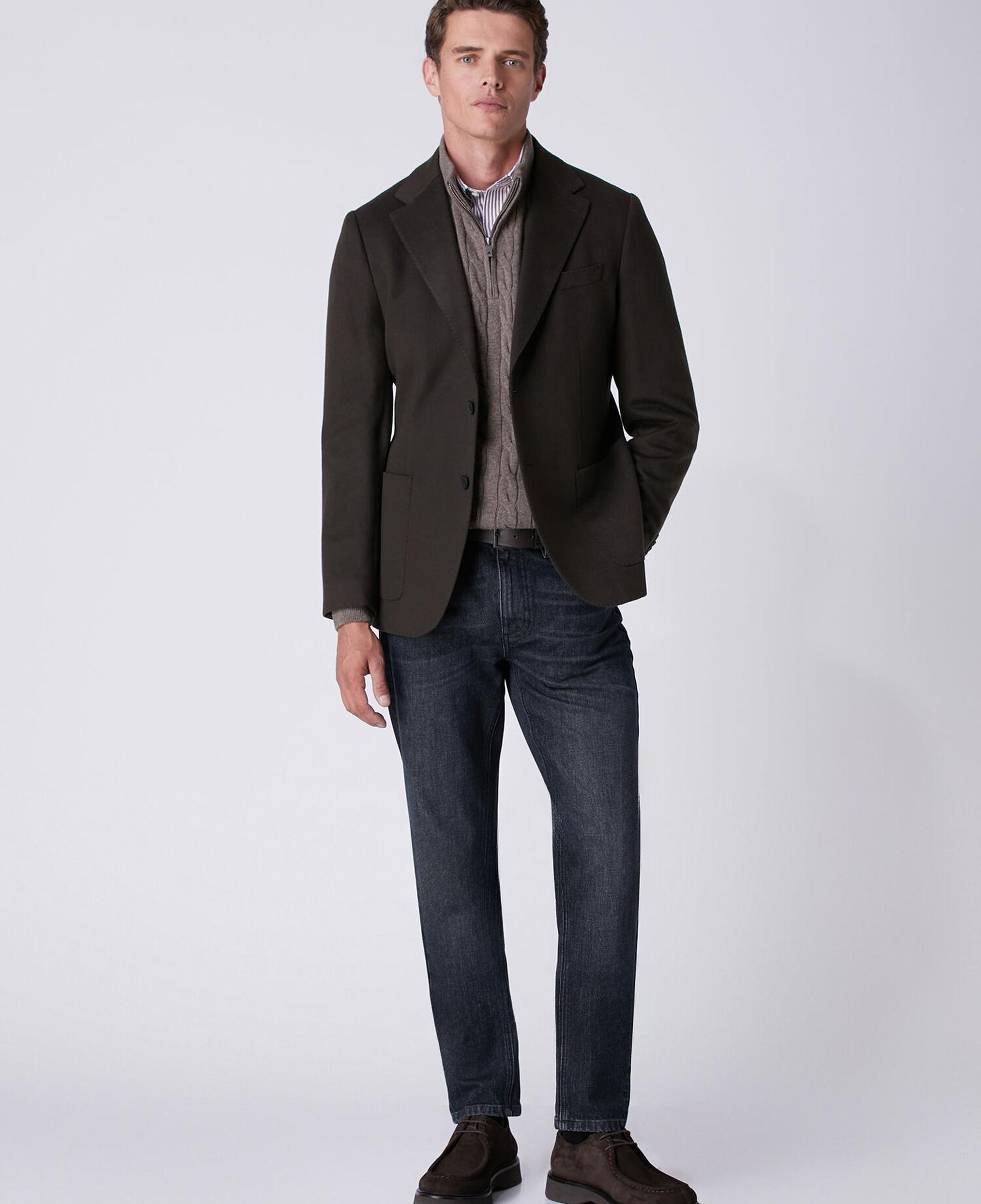 Beymen Club Erkek Comfort Fit Beyaz Bordo Çizgili Oxford Gömlek