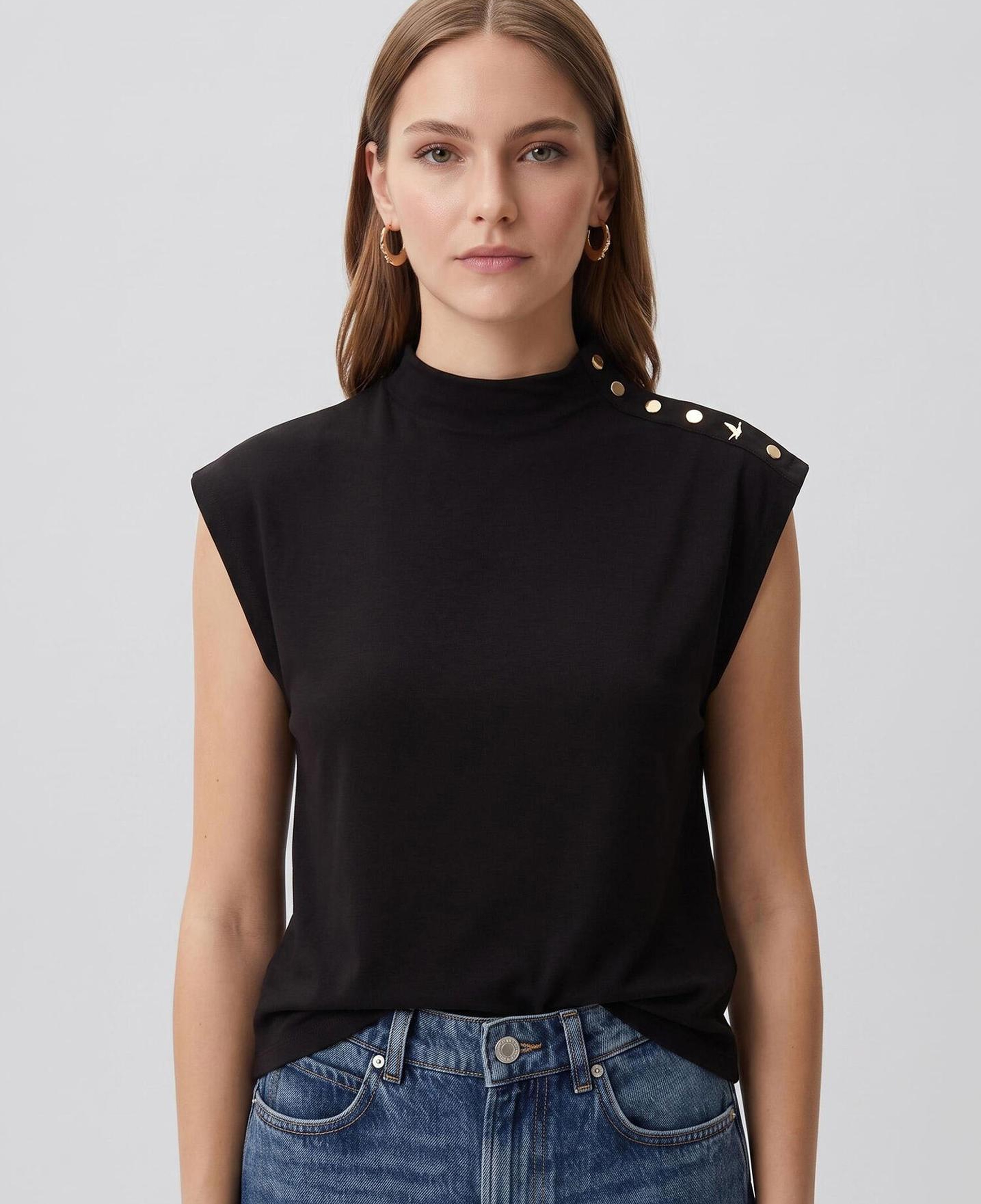 Beymen Club Kadın Siyah Kaz Detaylı T-shirt