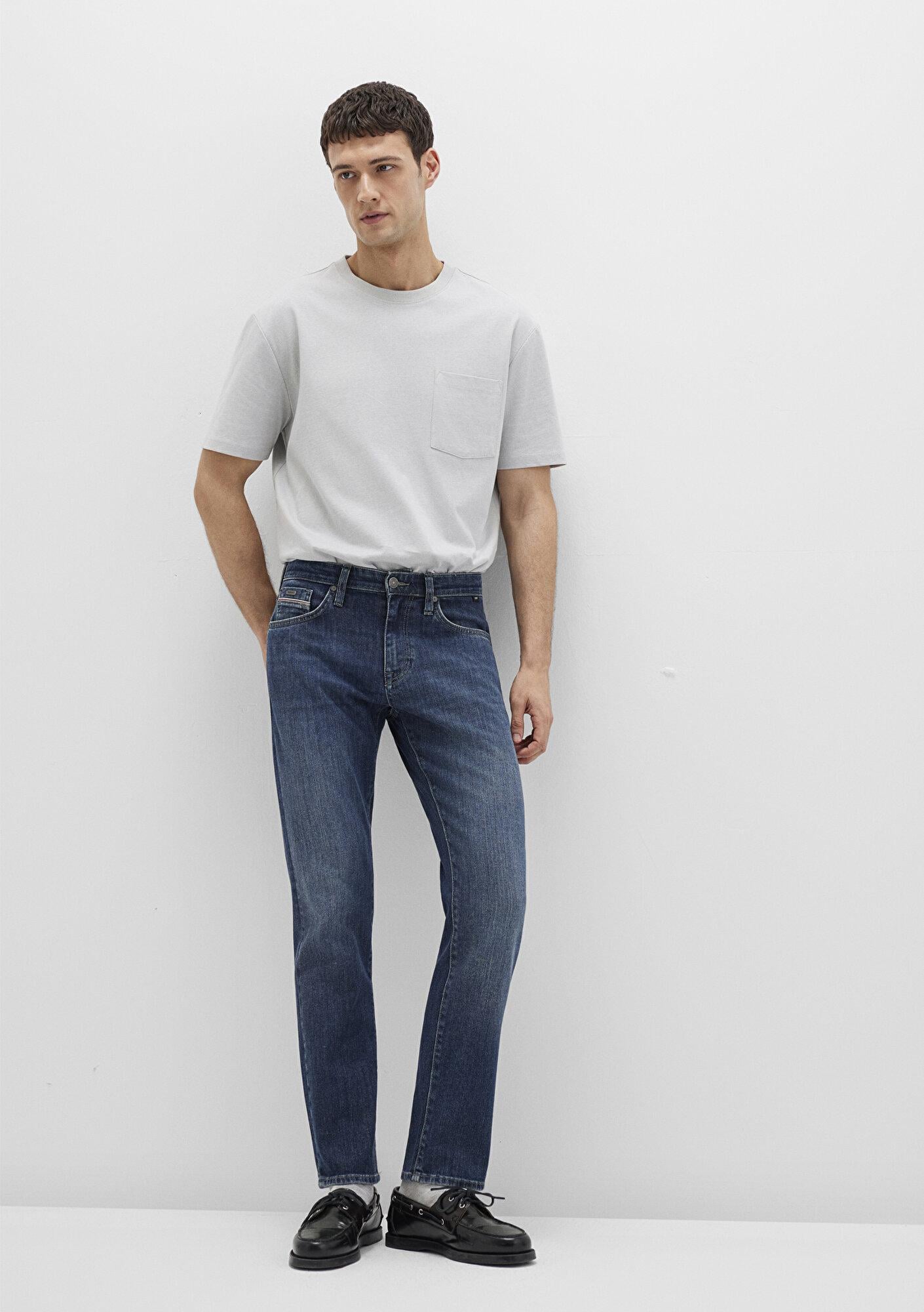 Mavi Marcus Mavi Premium Vintage Koyu Mavi Jean Pantolon 0035190652