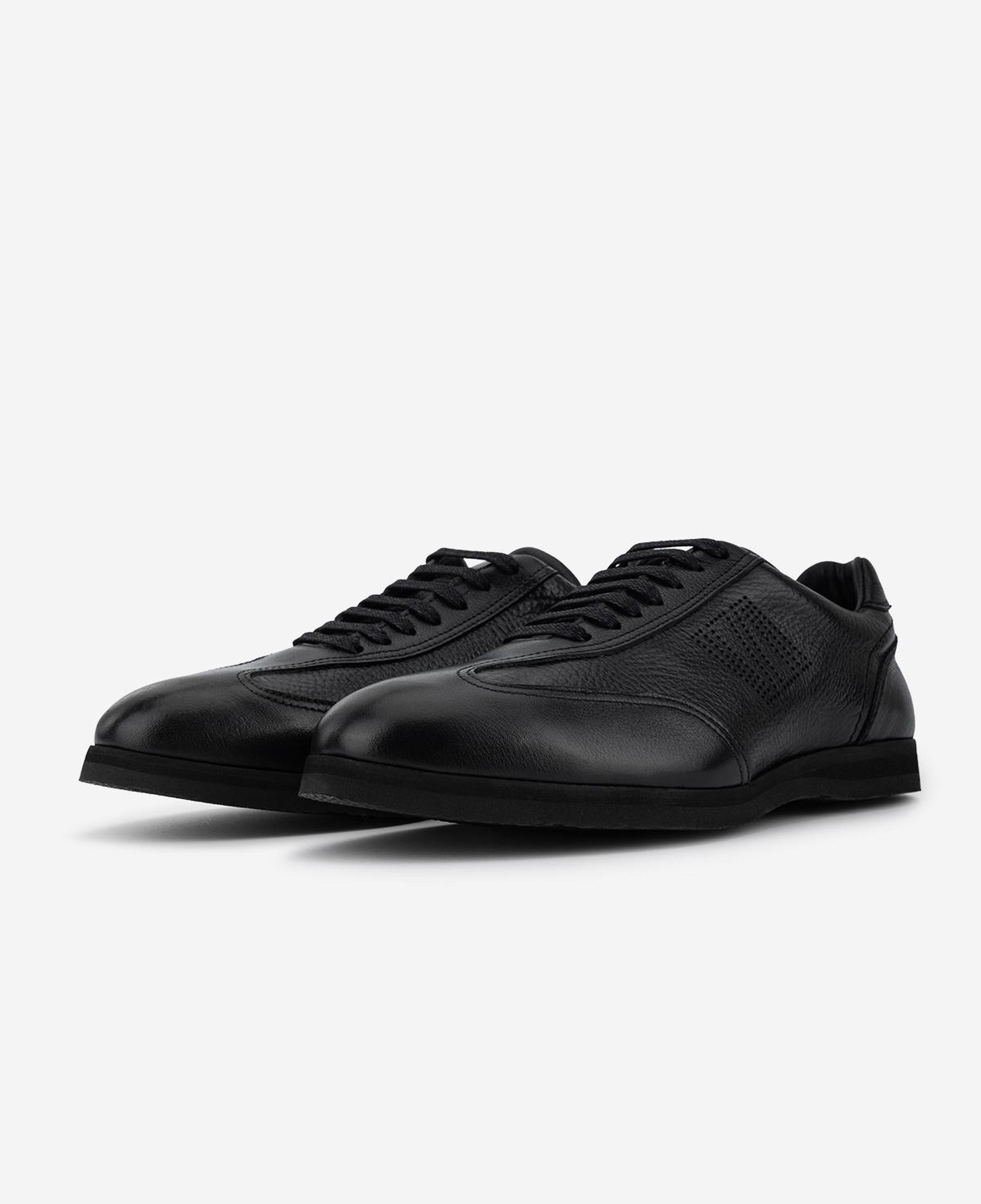 Valmenti Erkek Hakiki Deri Siyah Sneakers & Spor Ayakkabı