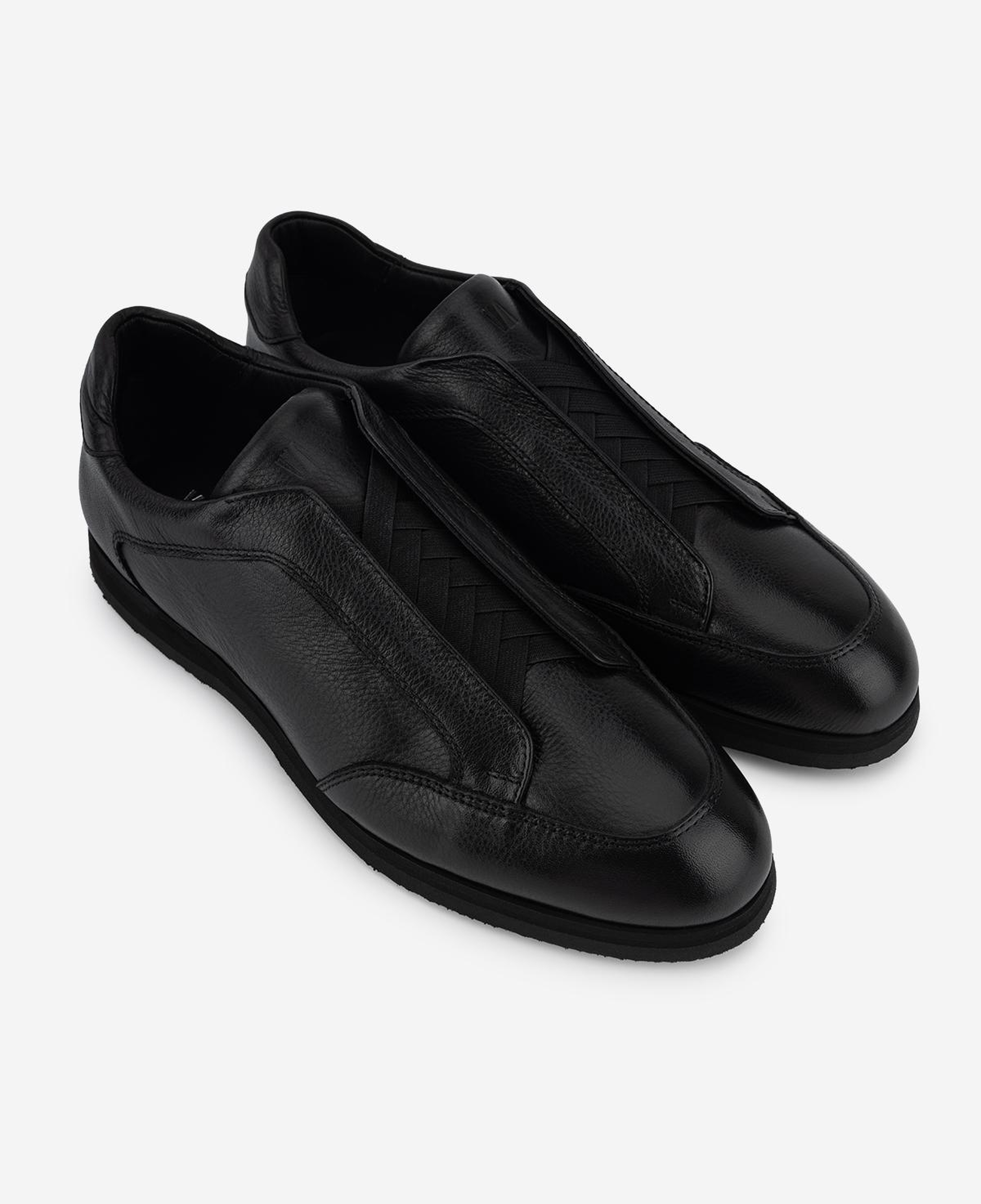 Valmenti Erkek Hakiki Deri Siyah Sneakers & Spor Ayakkabı