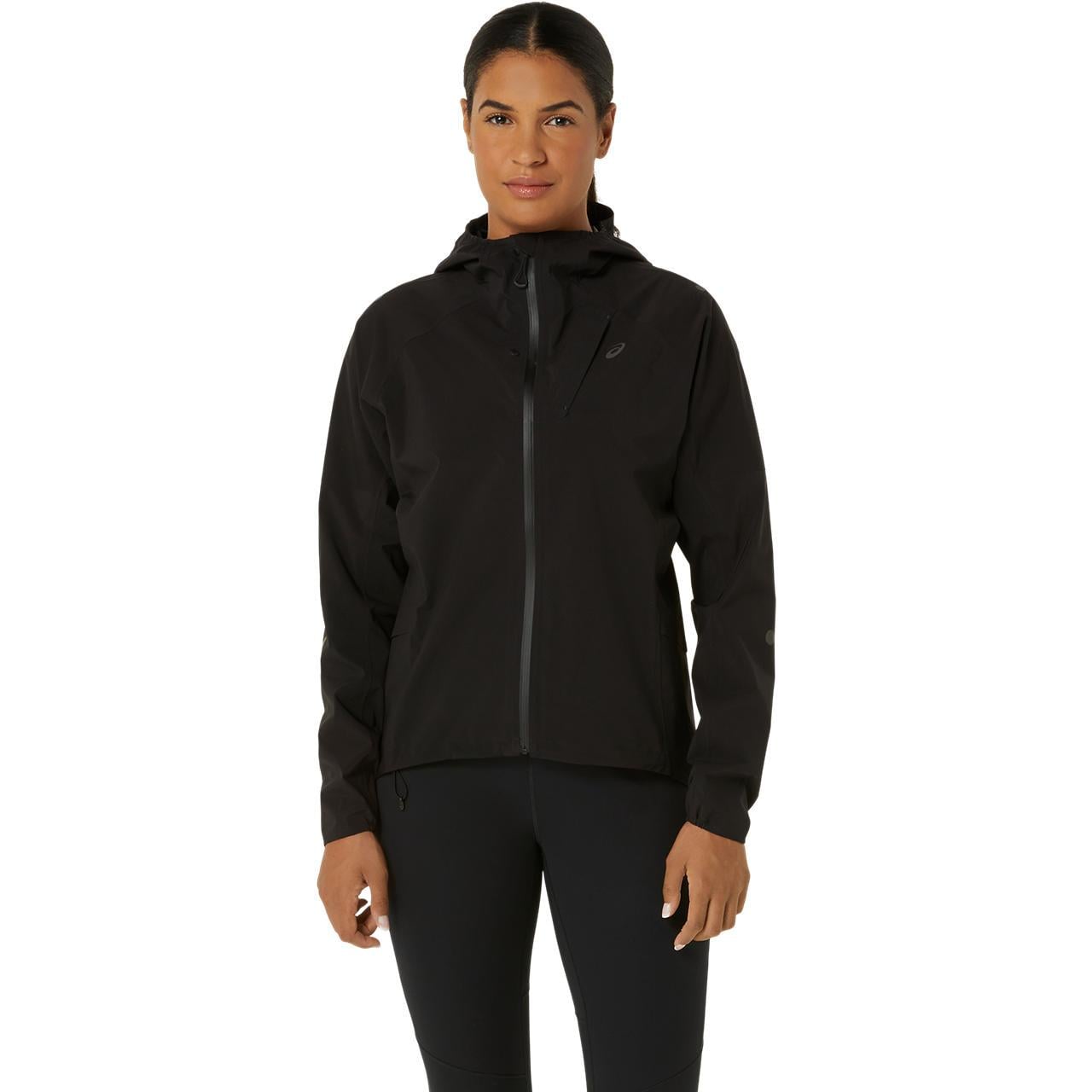 Asics Metarun Waterproof Kadın Siyah Koşu Ceketi