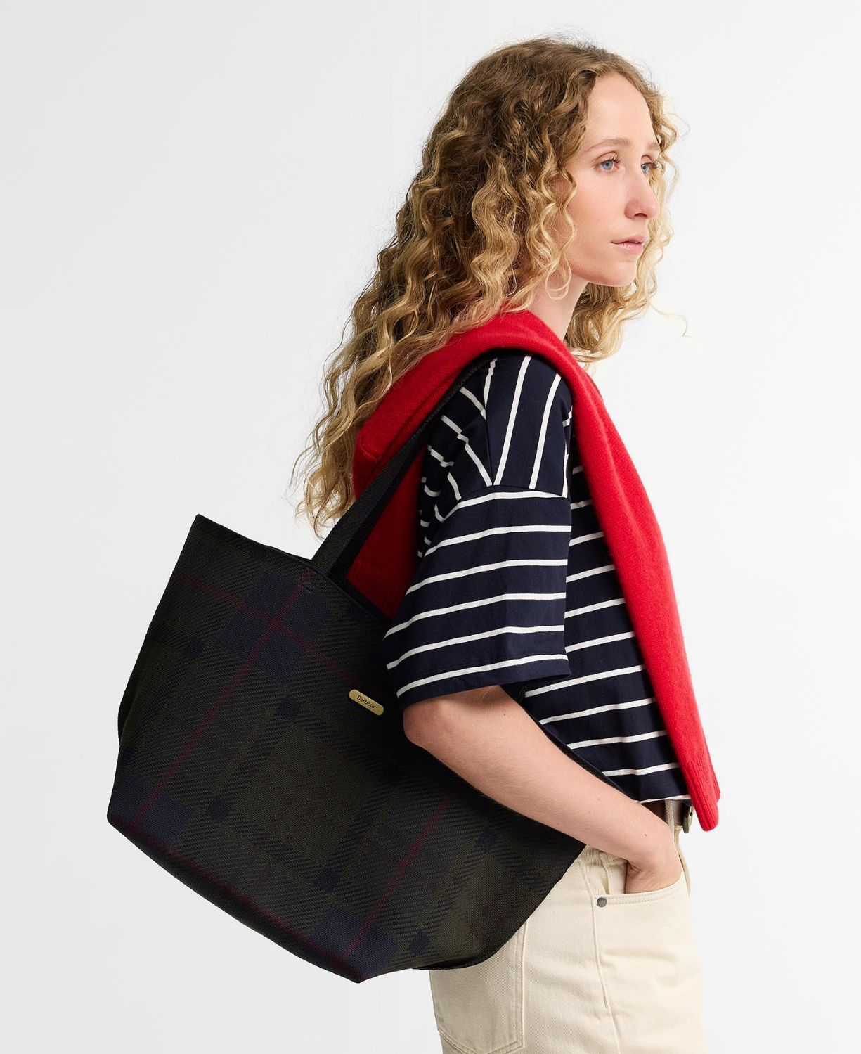 Barbour Layla Tartan Large Kol Çantası