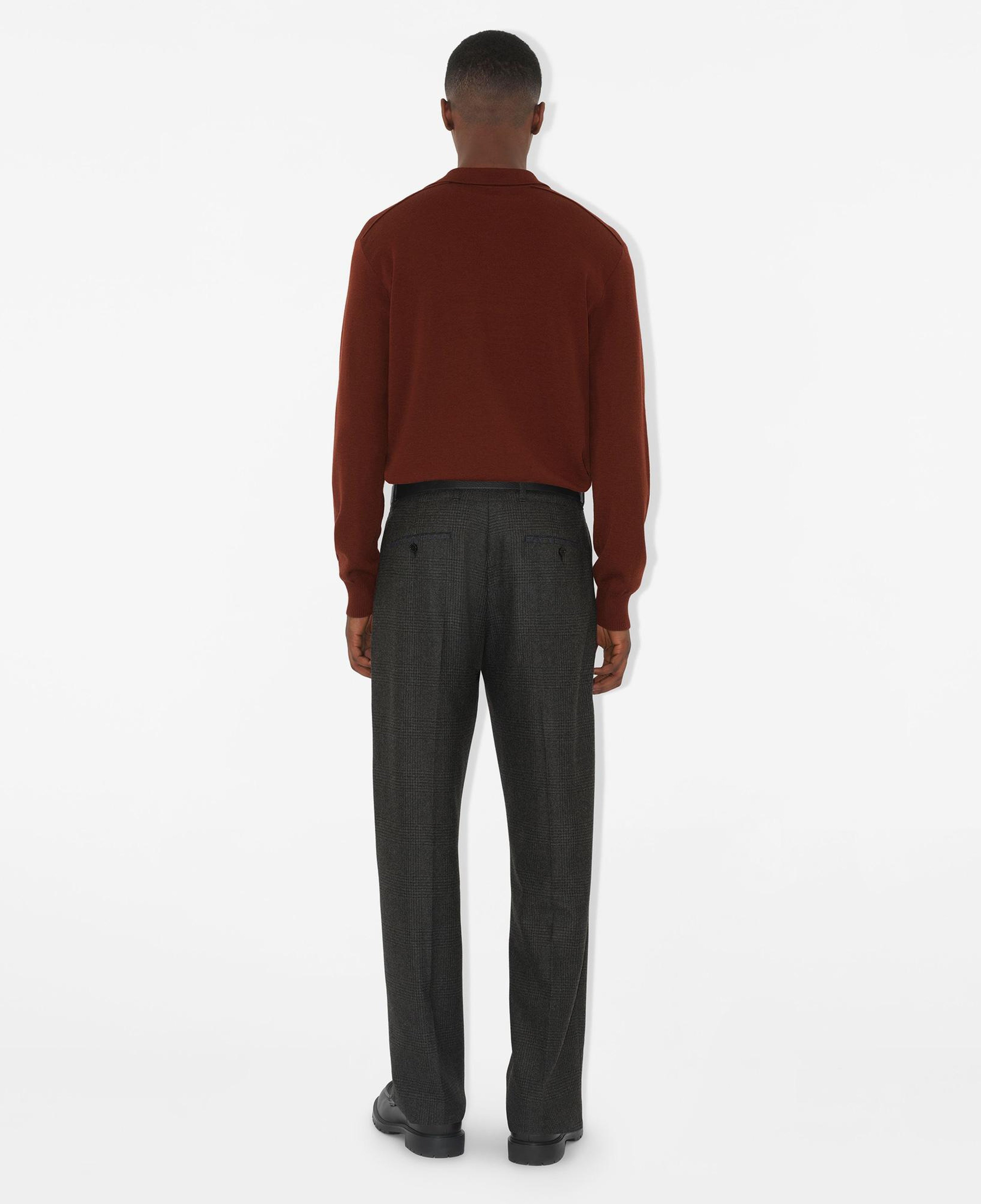 Burberry Wool Erkek Bordo Uzun Kollu Triko