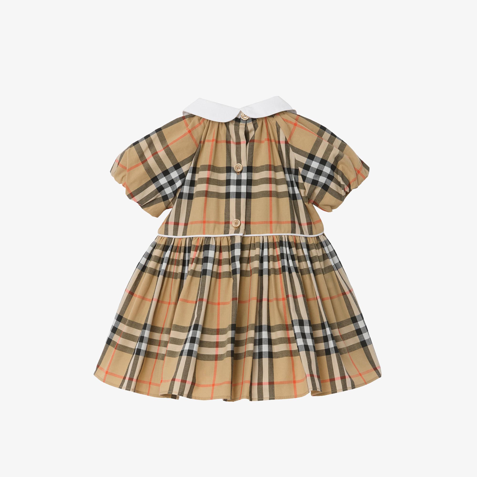 Burberry Arıa Check Çocuk Bej Elbise