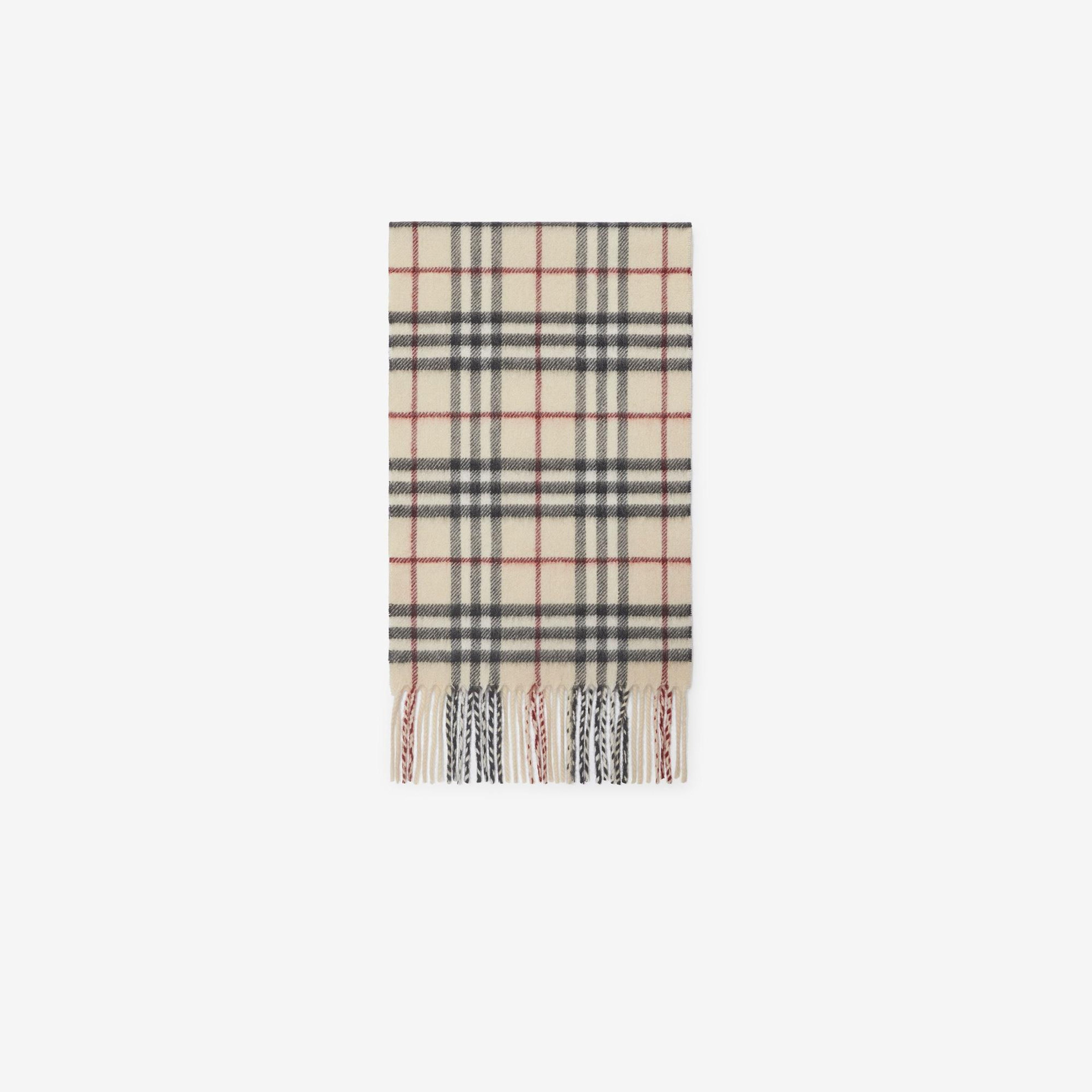 Burberry Vtg Check Cashmere Çocuk Krem Atkı