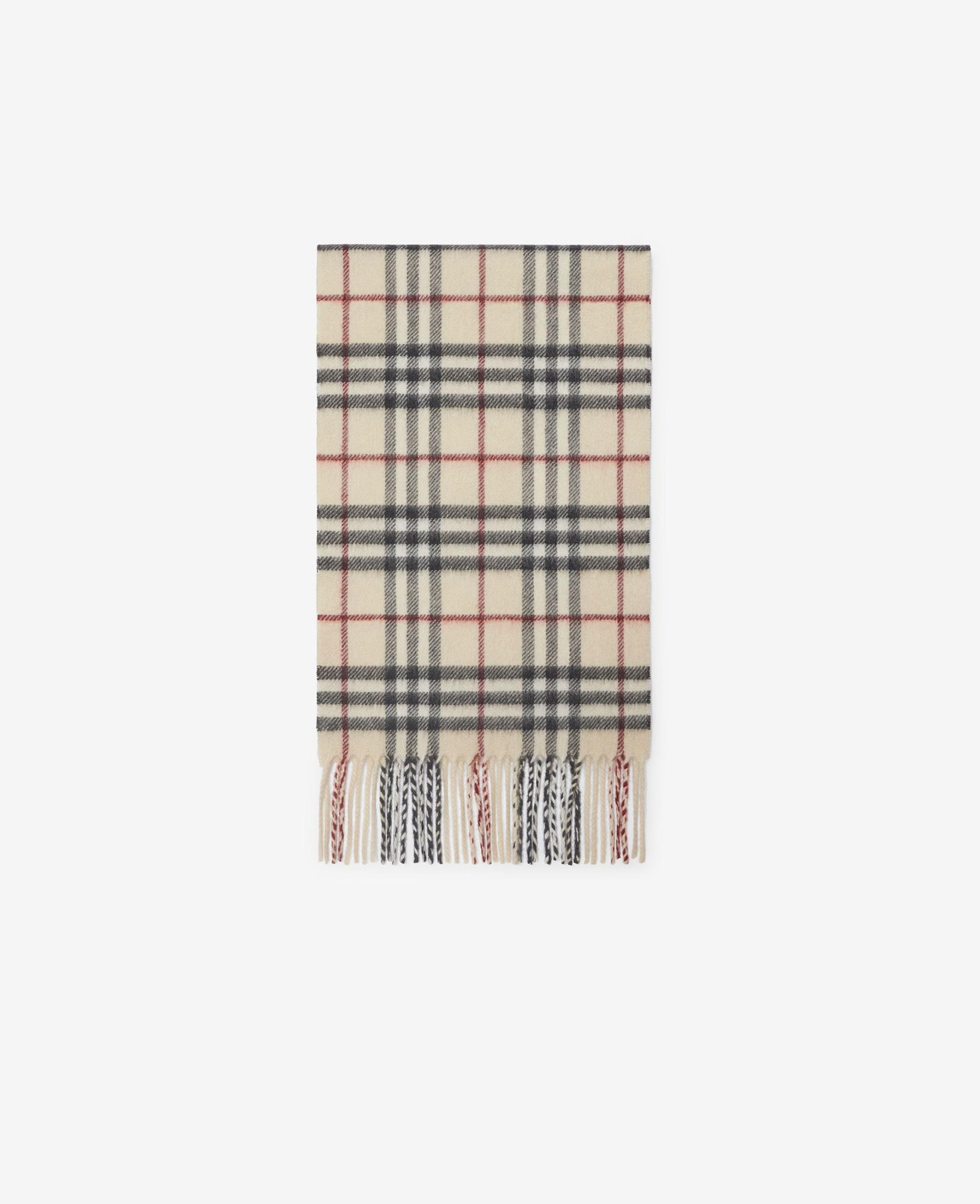 Burberry Vtg Check Cashmere Çocuk Krem Atkı