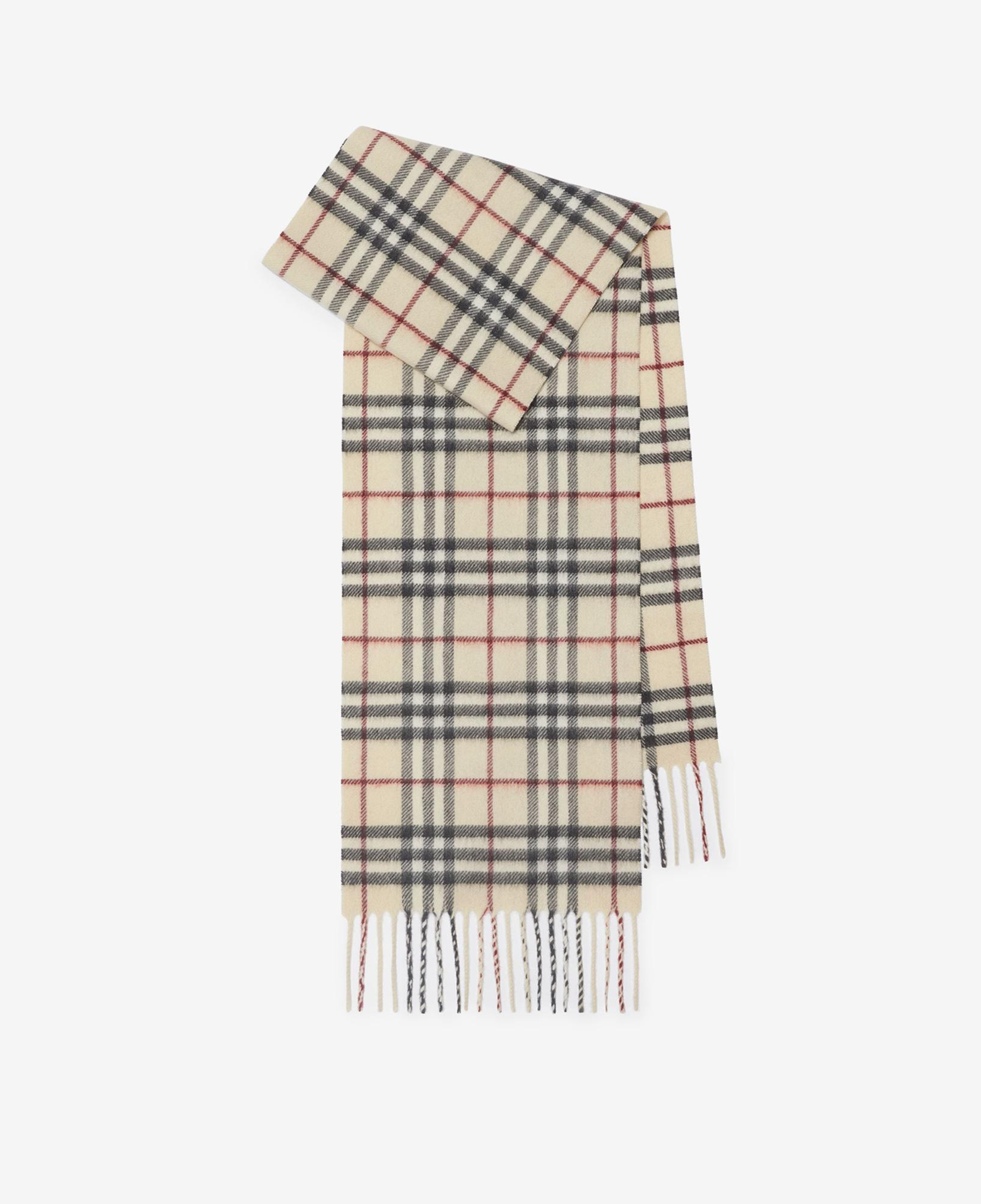 Burberry Vtg Check Cashmere Çocuk Krem Atkı