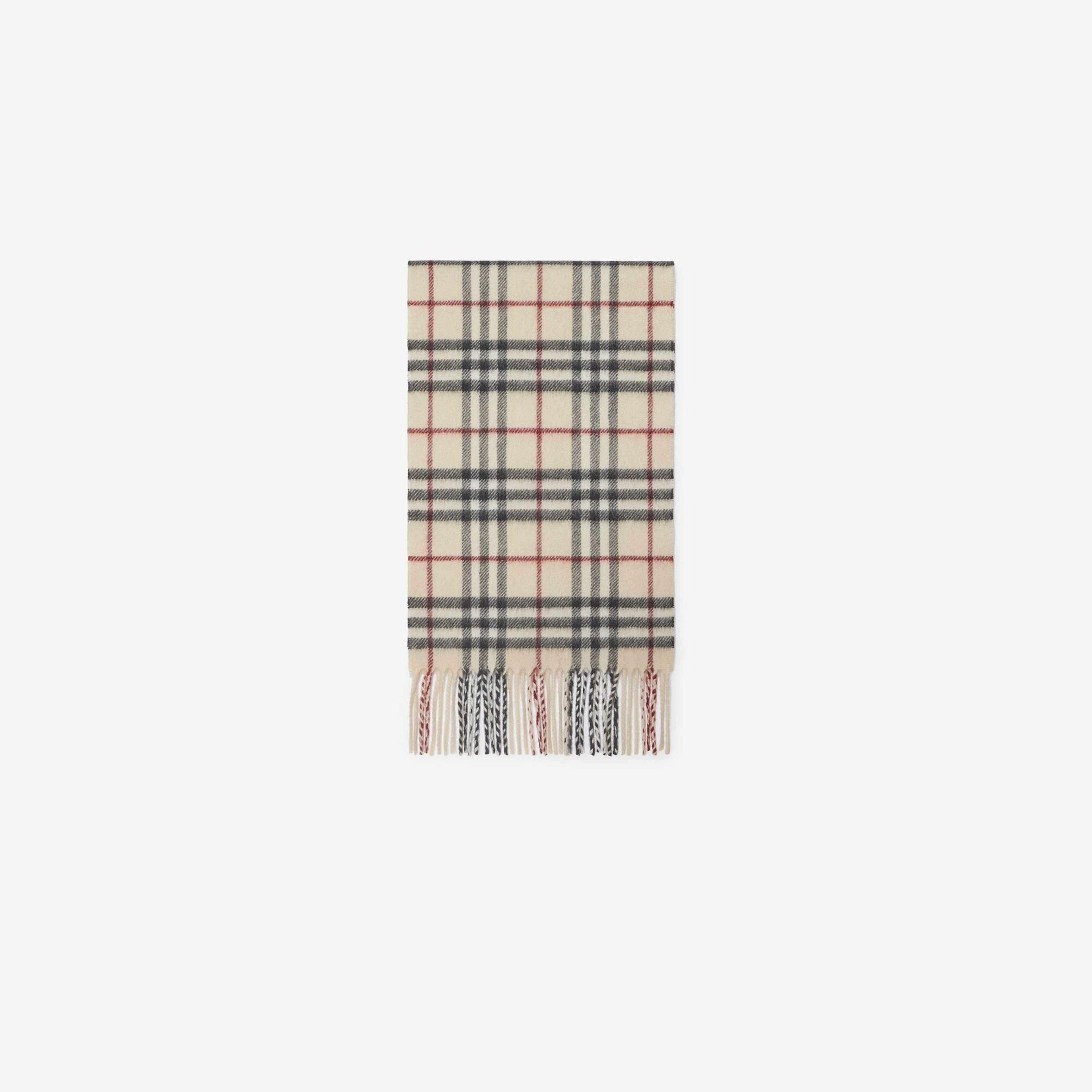 Burberry Vtg Check Cashmere Çocuk Krem Atkı