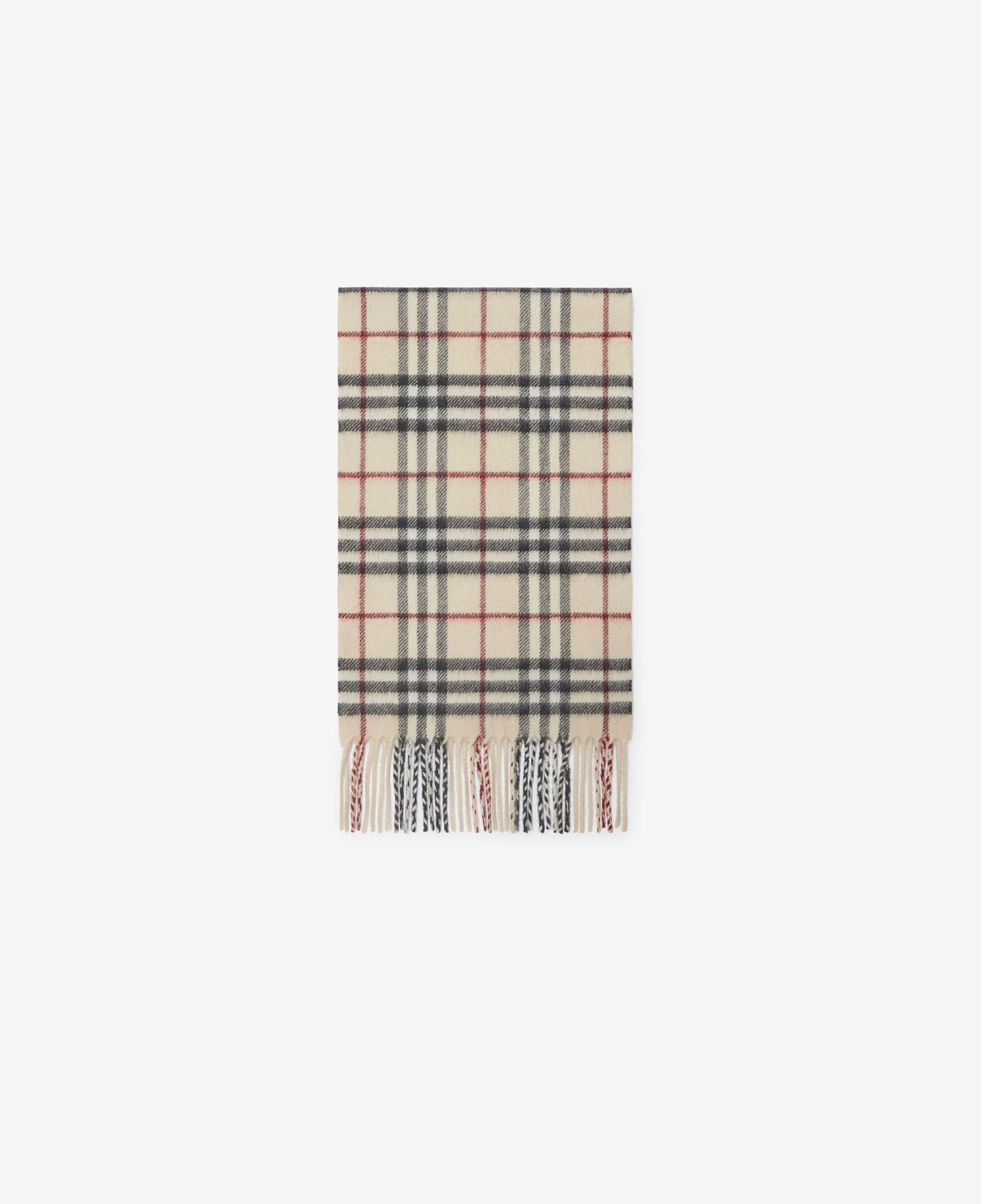 Burberry Vtg Check Cashmere Çocuk Krem Atkı