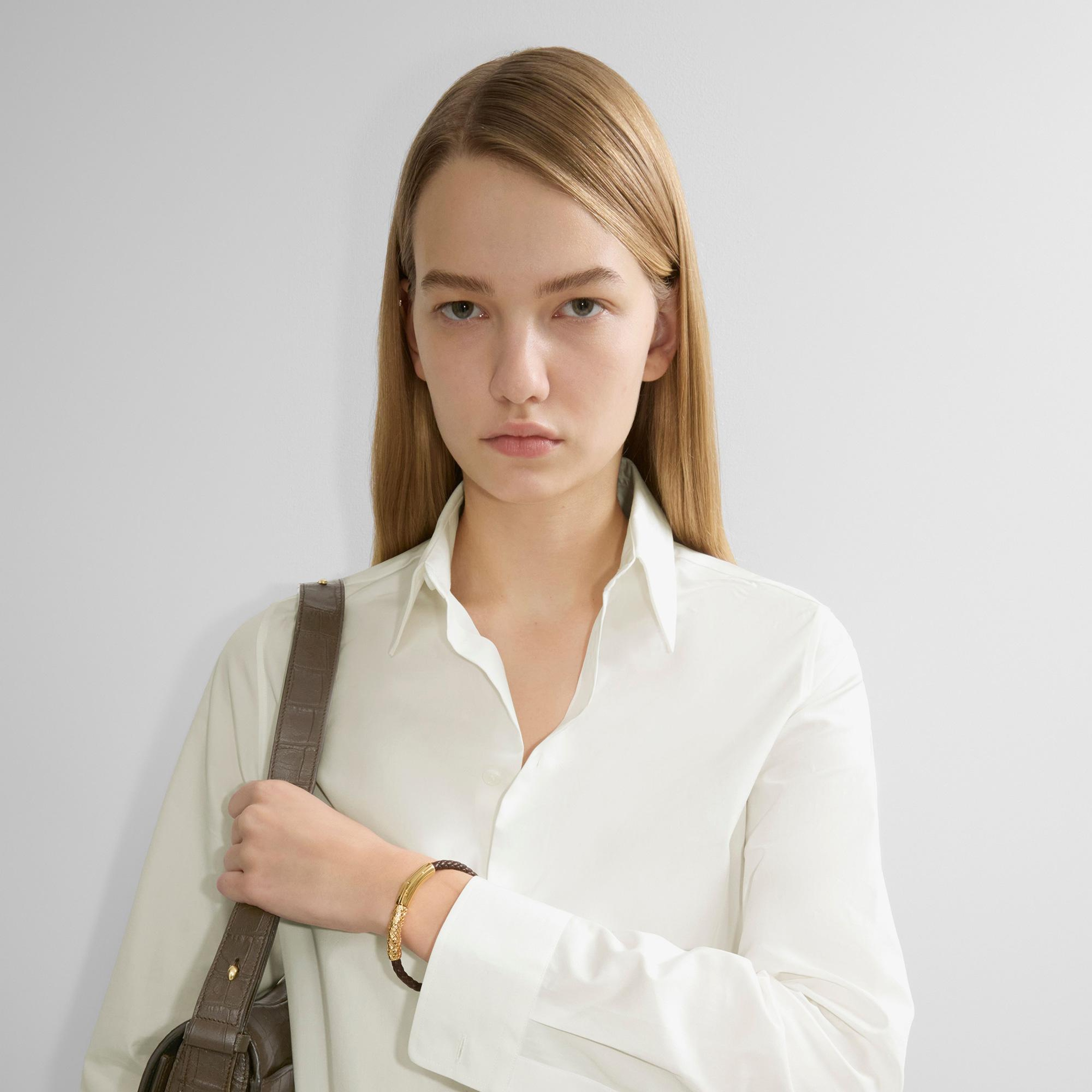 Burberry Bracelet Leather Kadın Altın Bileklik