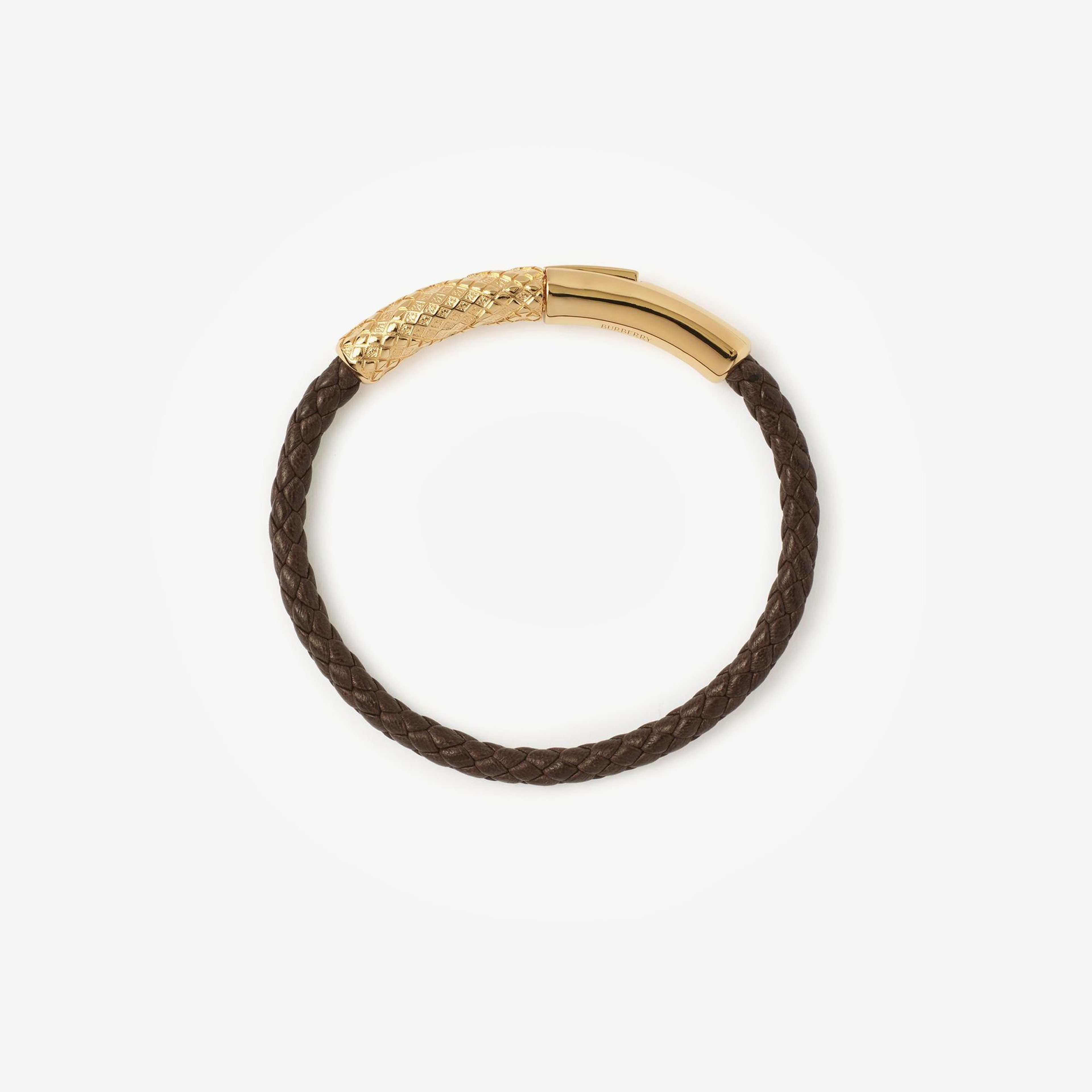 Burberry Bracelet Leather Kadın Altın Bileklik