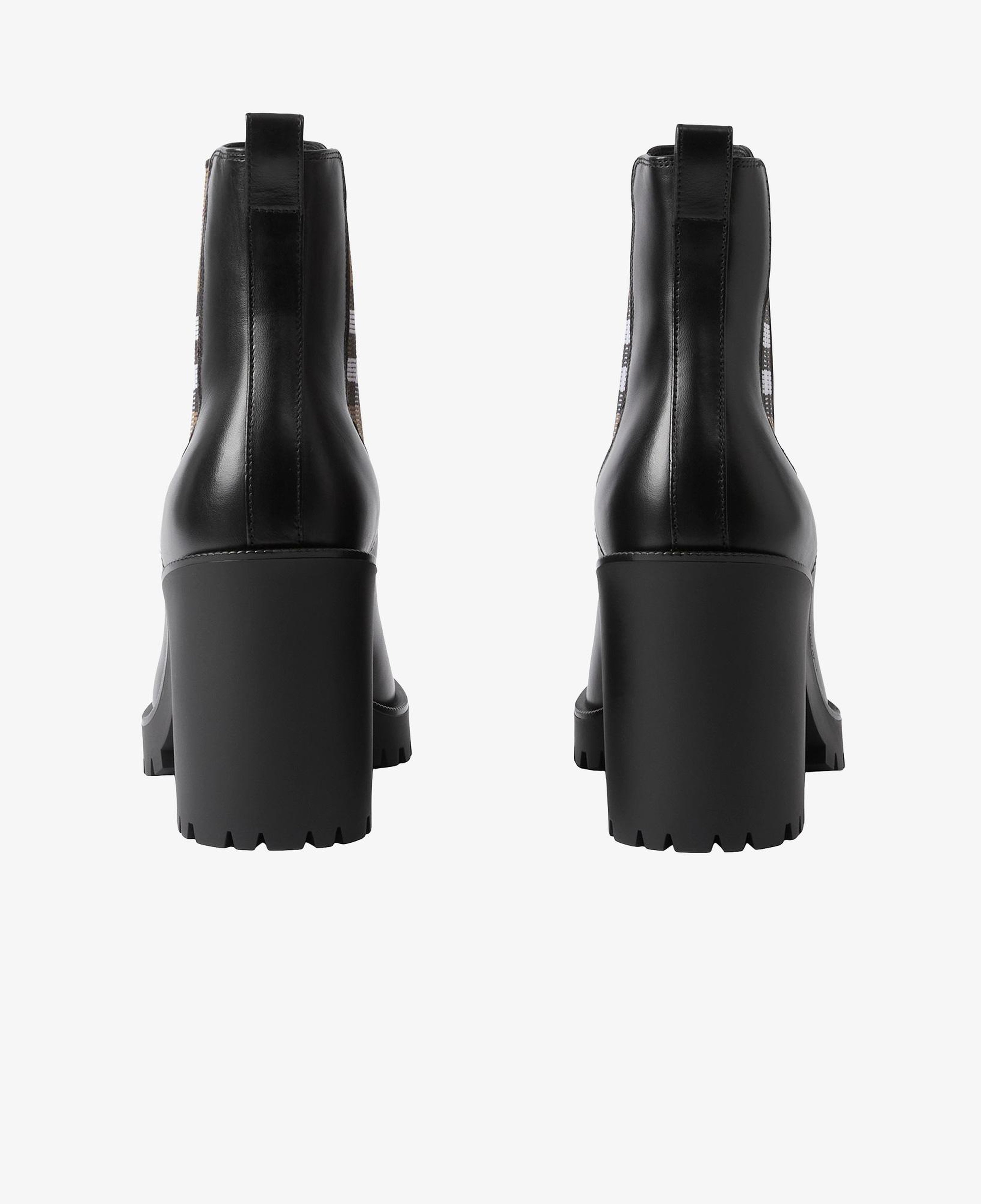 Burberry New Allostock Panel Leather Ankle Kadın Siyah Bot