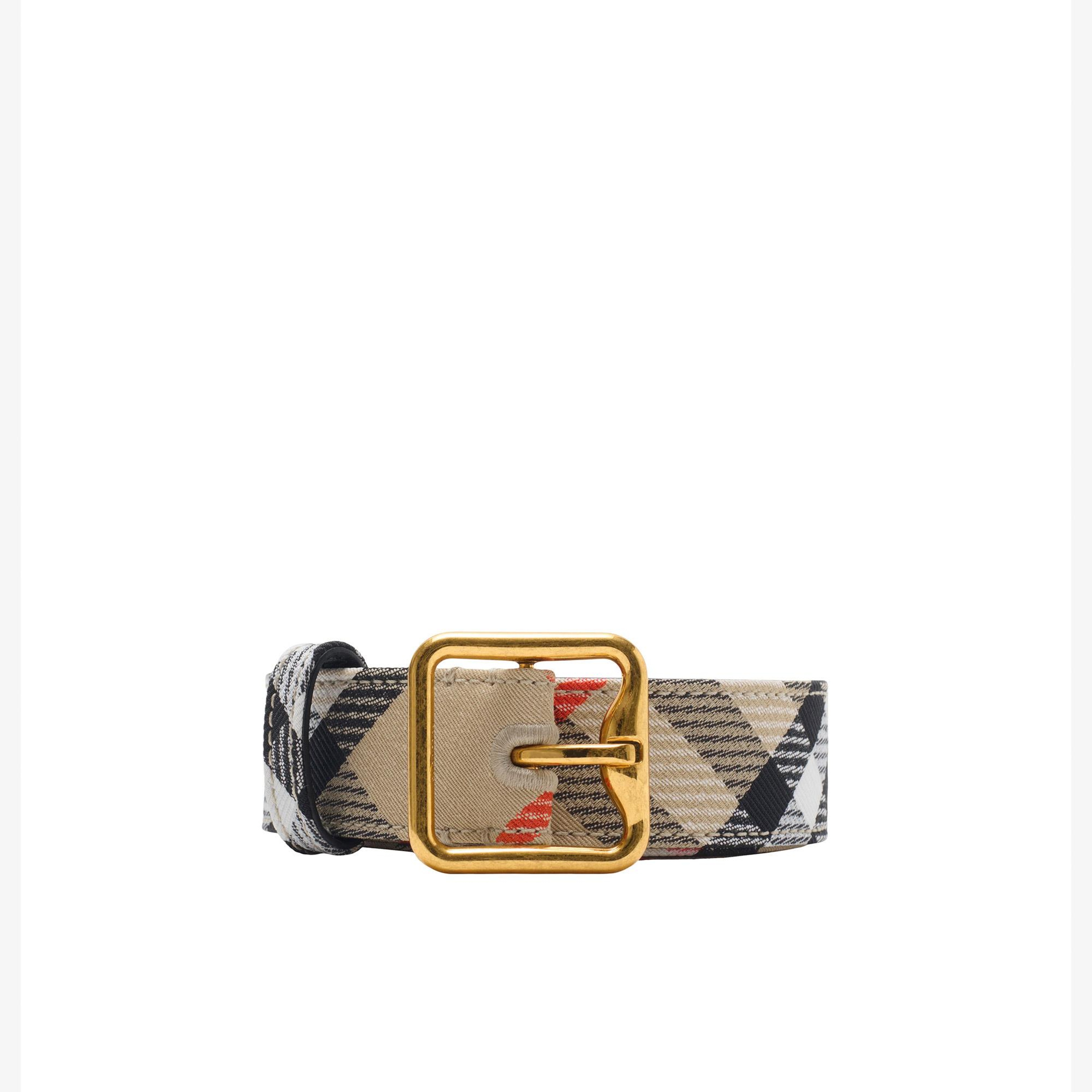 Burberry Check B Kadın Bej Kemer