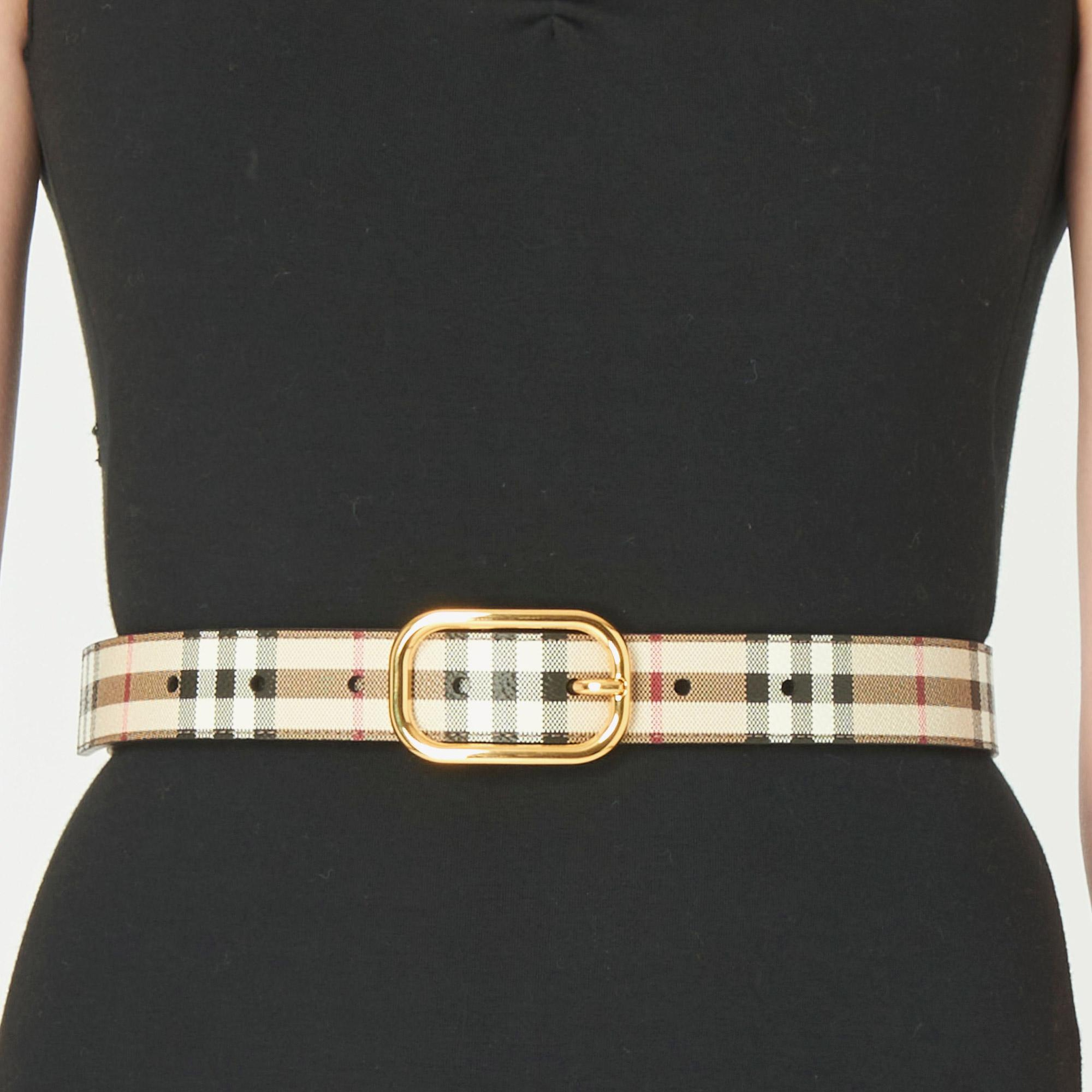Burberry Check Kadın Bej Kemer