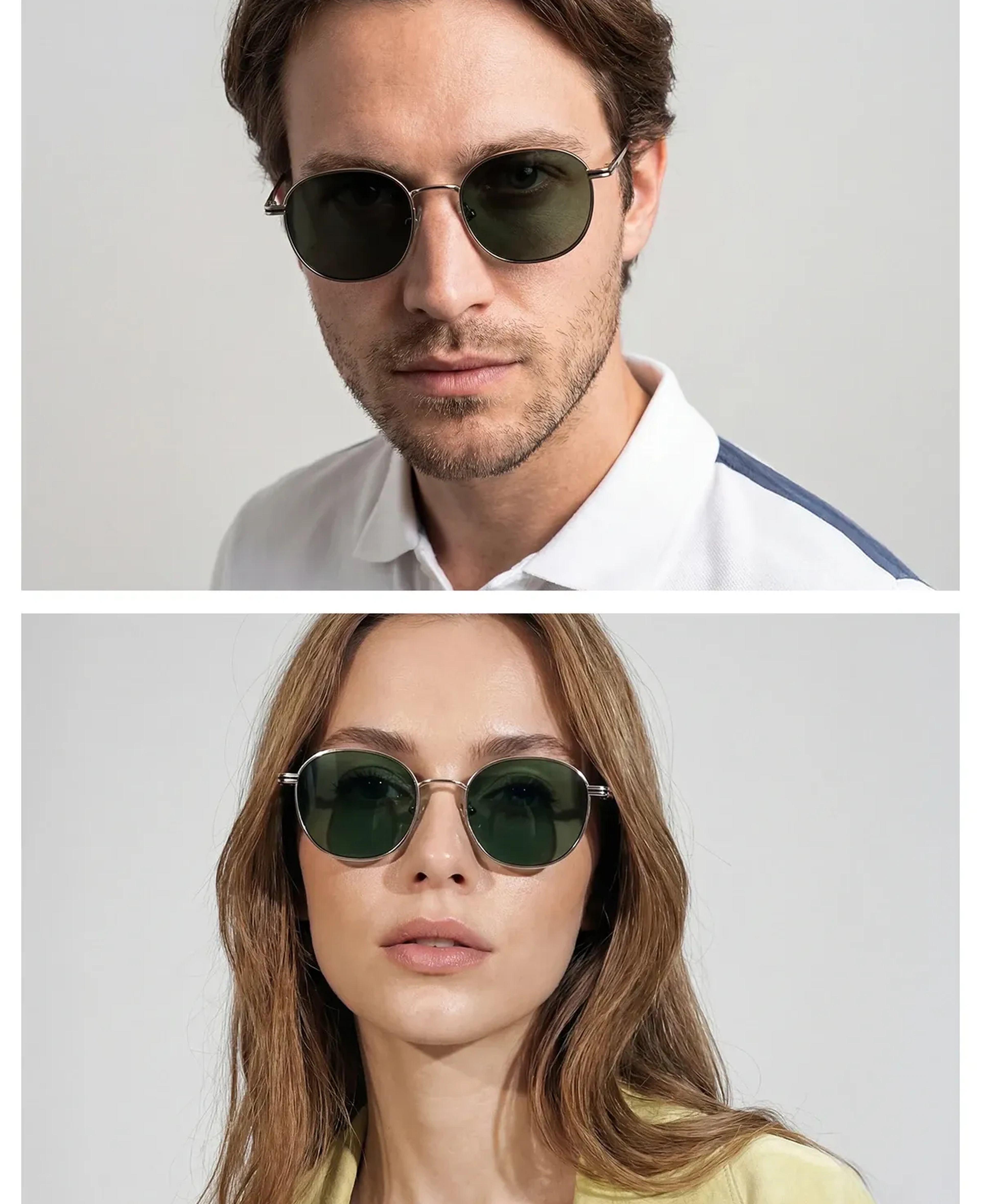EOH4003 C2 Gümüş Metal Unisex Güneş Gözlüğü