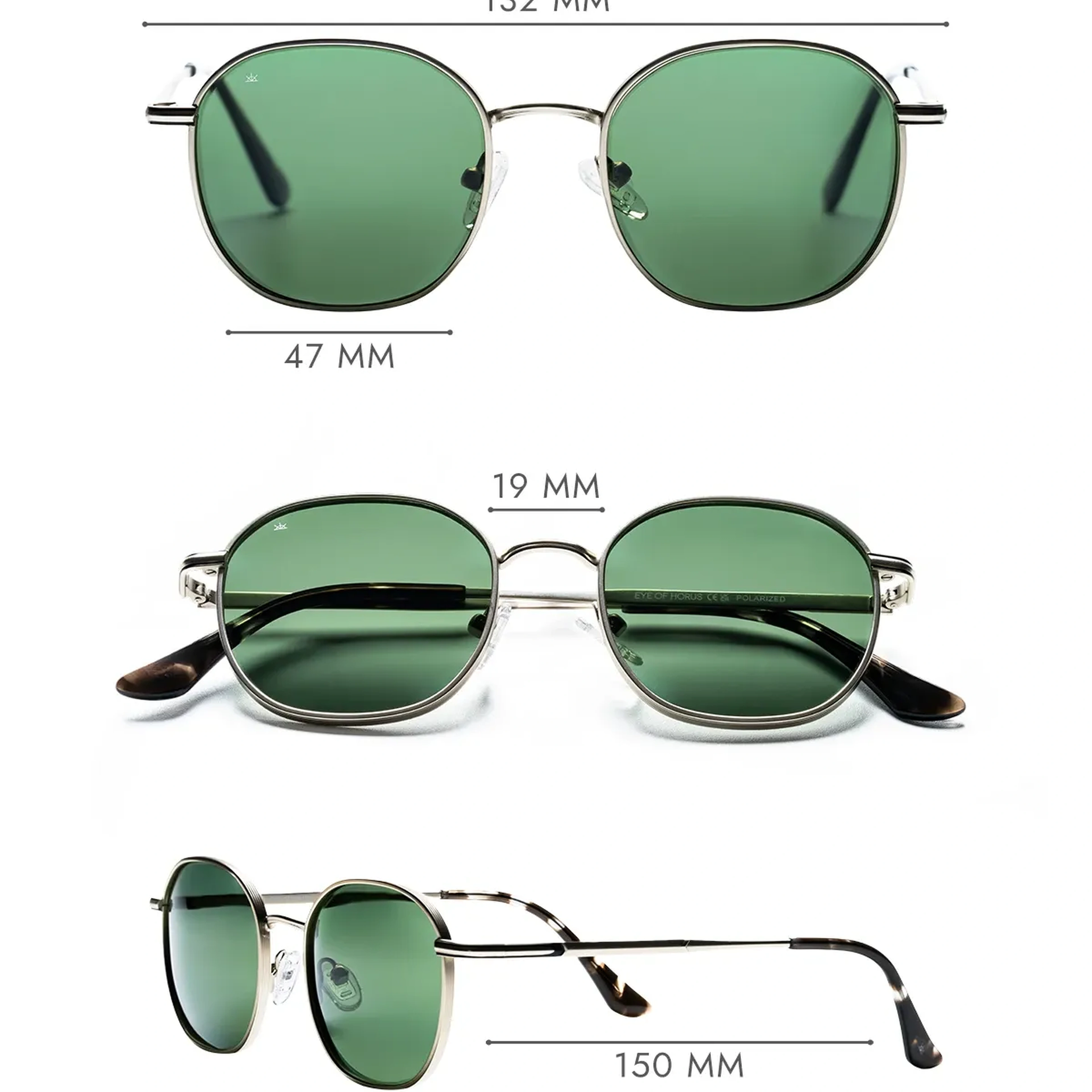 EOH4003 C2 Gümüş Metal Unisex Güneş Gözlüğü
