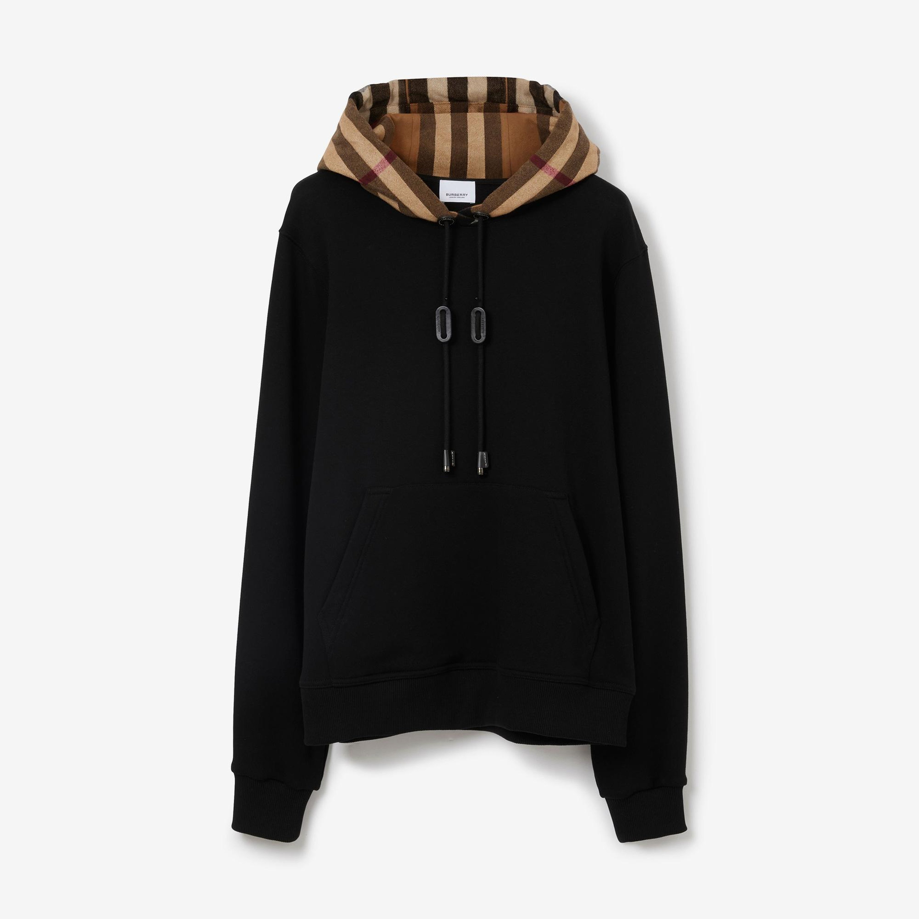 Burberry Poulter Hood Cotton Kadın Siyah Hoodie