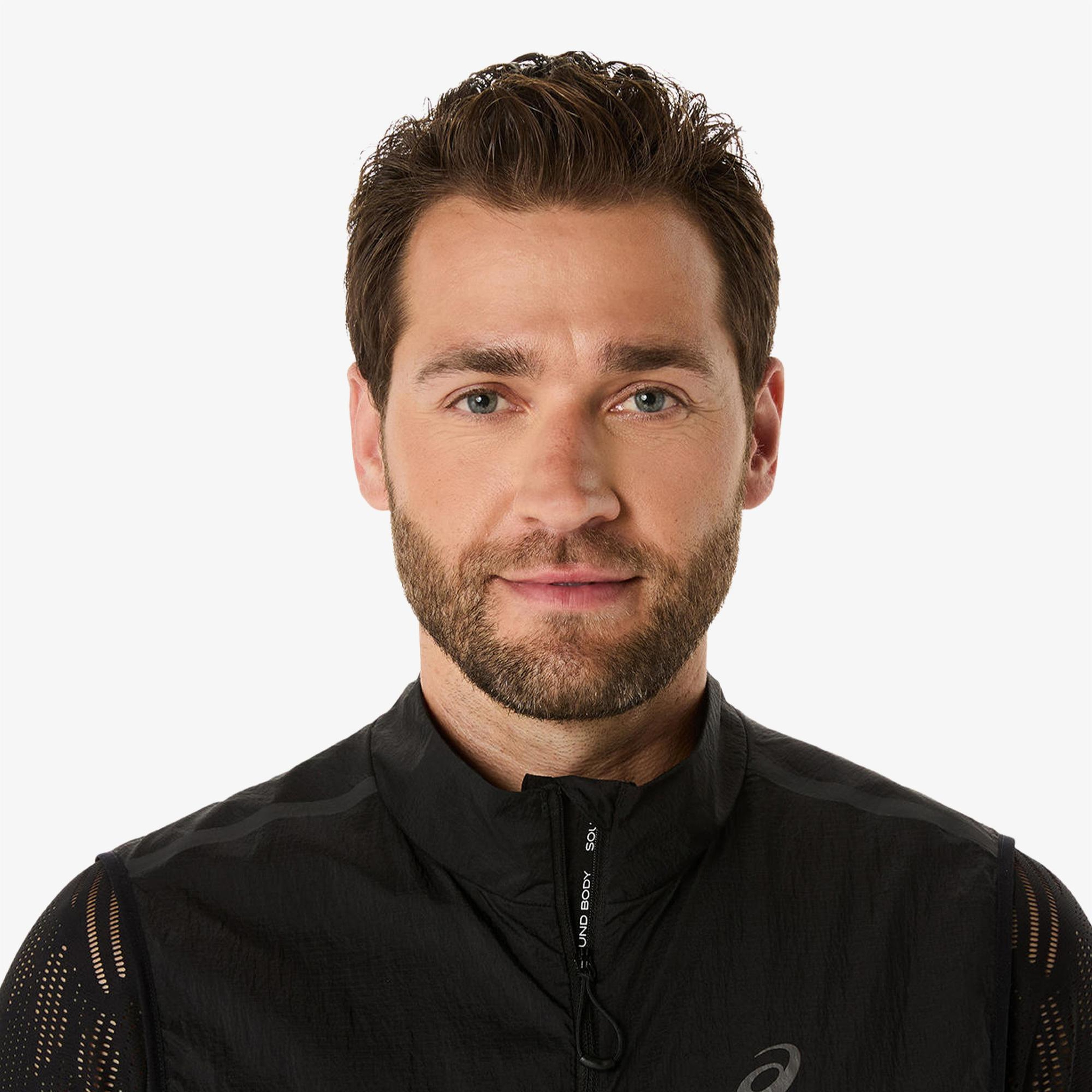 Asics Metarun Packable Gilet Erkek Siyah Koşu Yelek