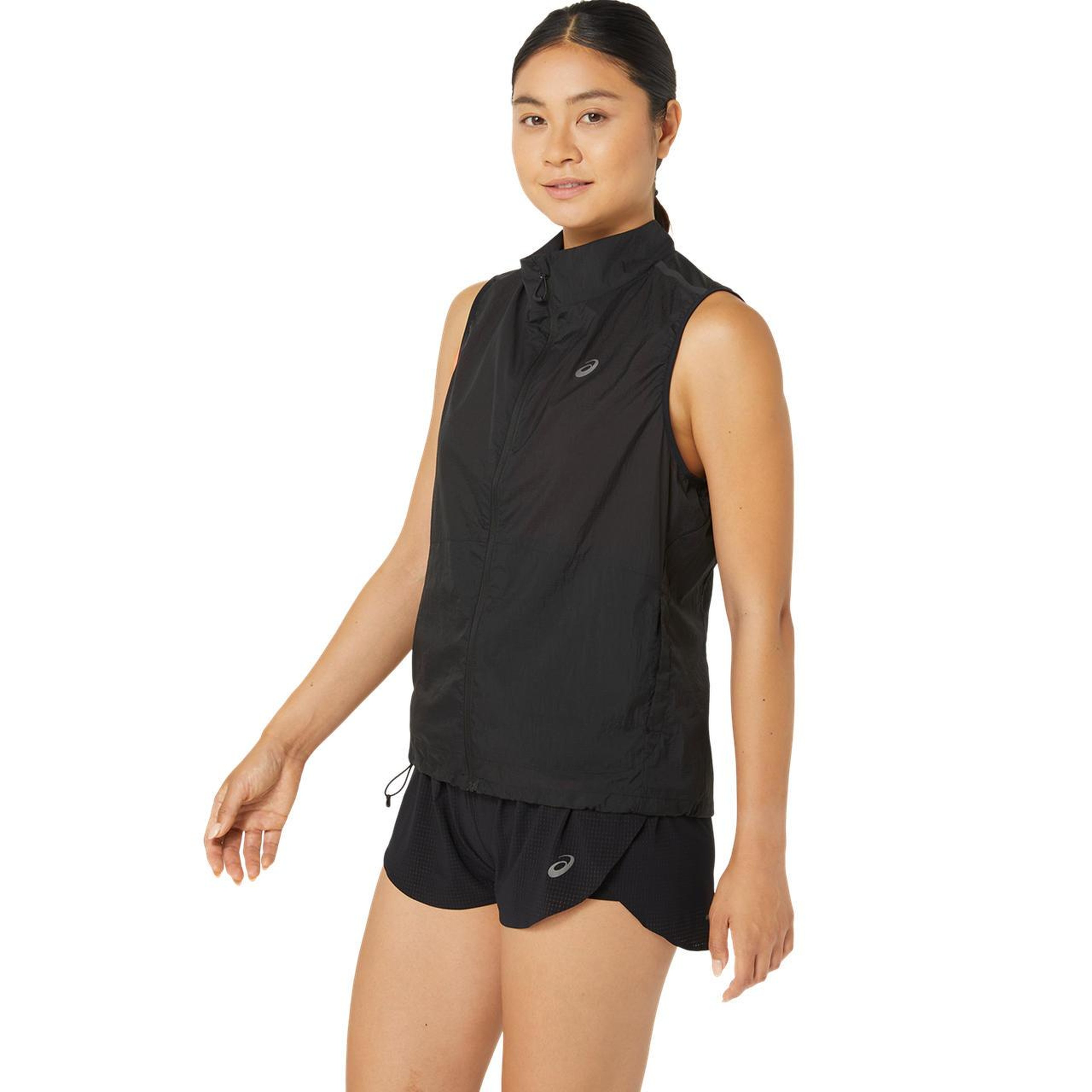 Asics Metarun Packable Gilet Kadın Siyah Koşu Yelek