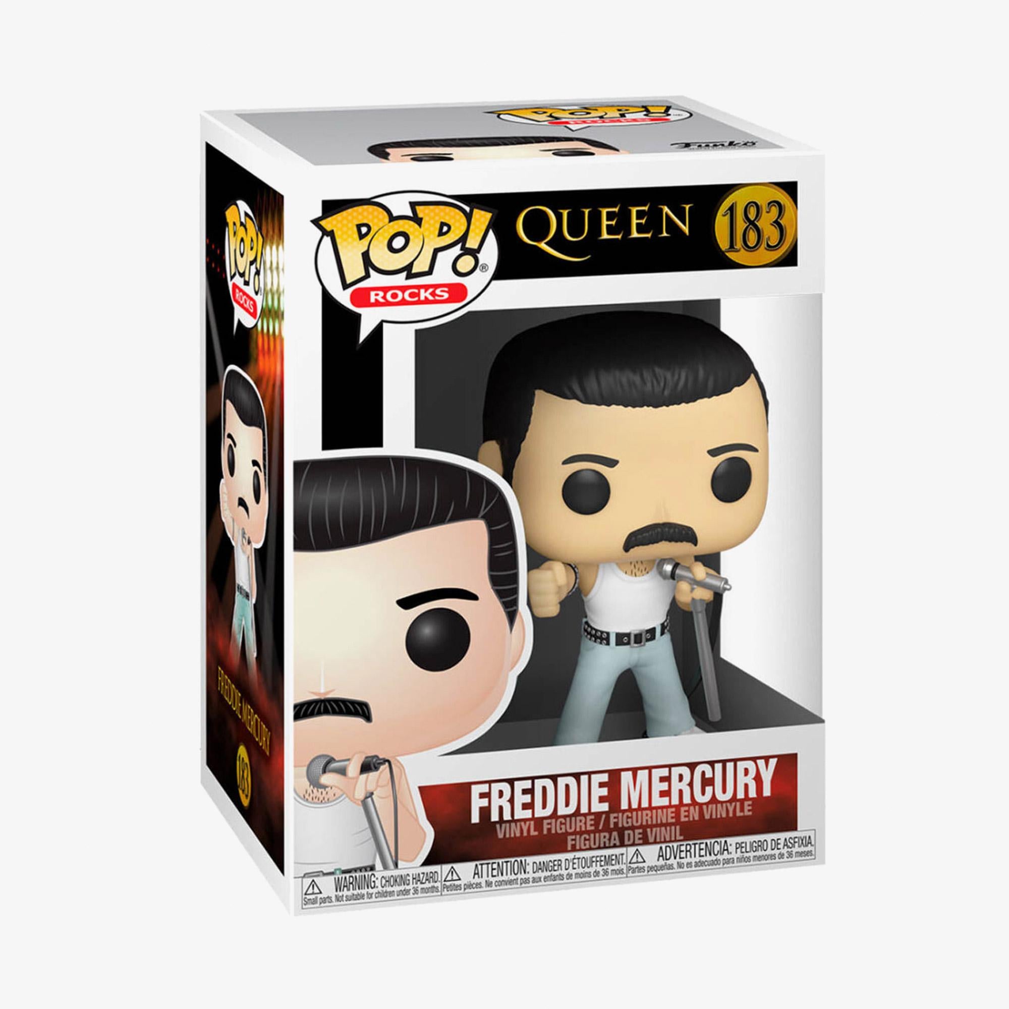 Funko Pop! Rocks: Queen - Freddie Mercury Radio Gaga 1985 Unisex Renkli Figür