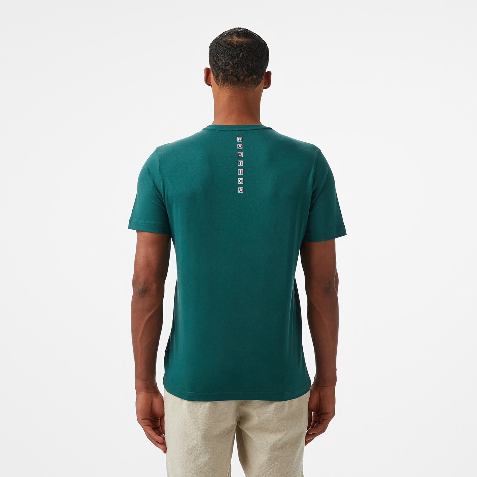Nautica Erkek Yeşil Regular Fit T-Shirt