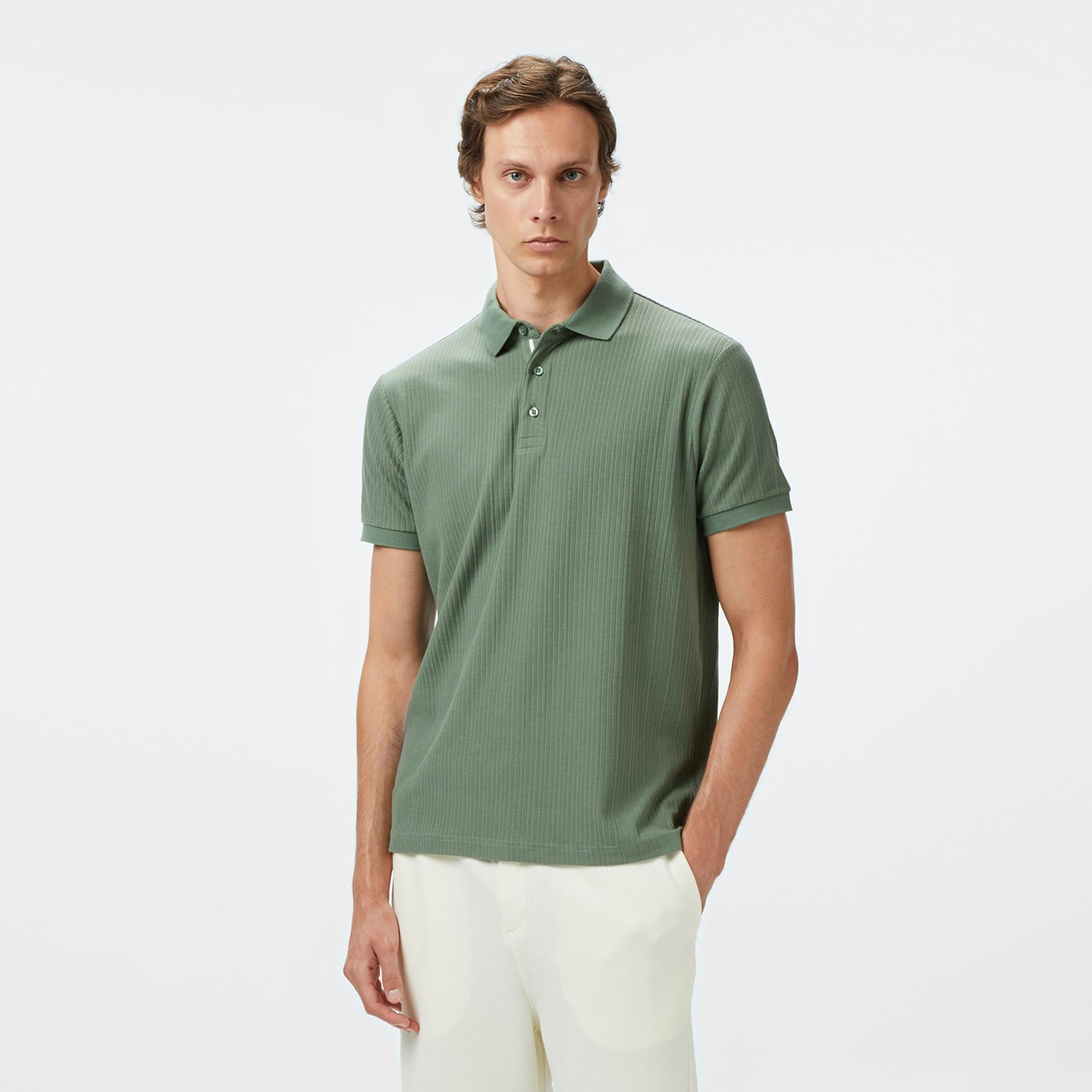 Nautica Erkek Yeşil Regular Fit Polo Yaka T-Shirt