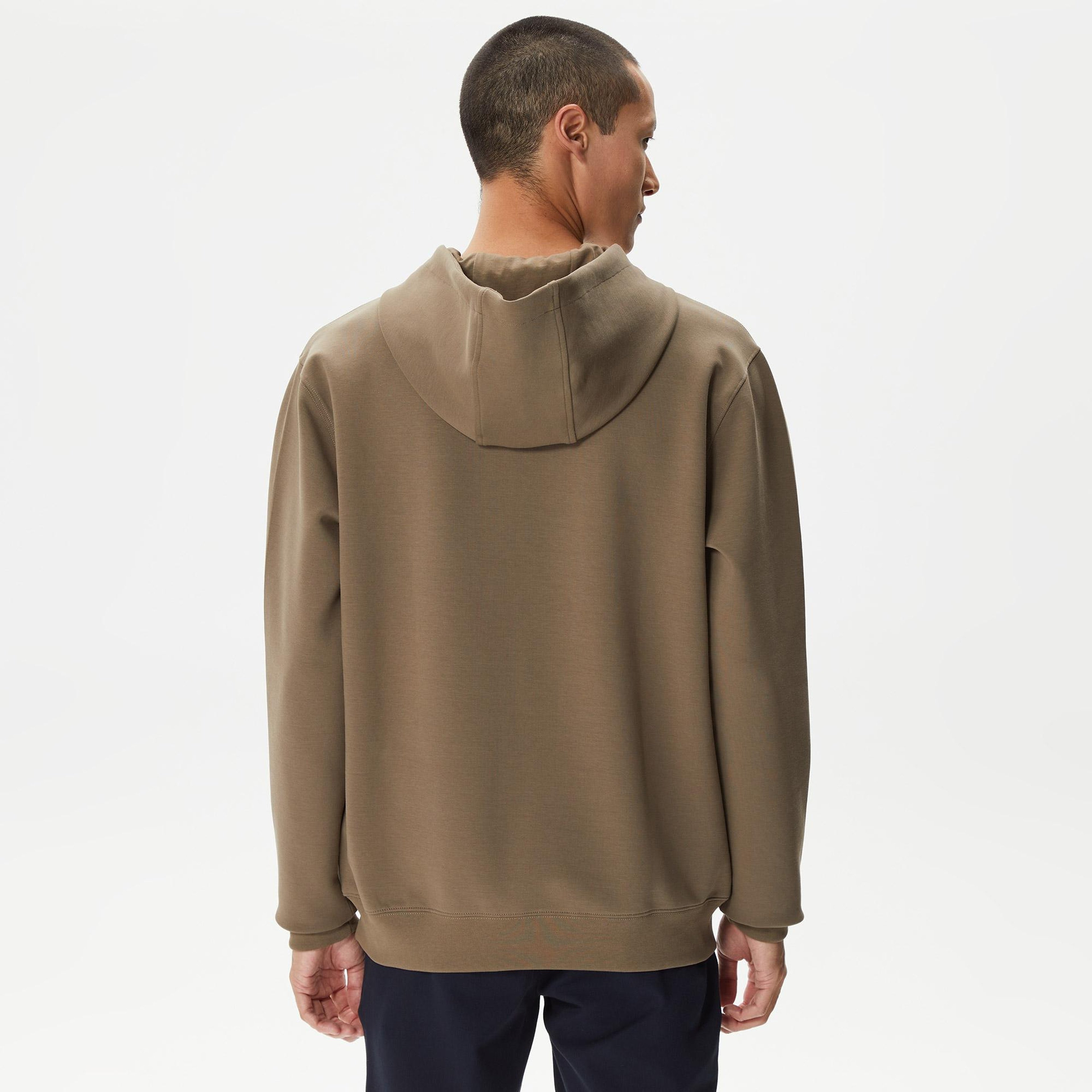 Nautica Erkek Kahverengi Standart Fit Kapüşonlu Sweatshirt