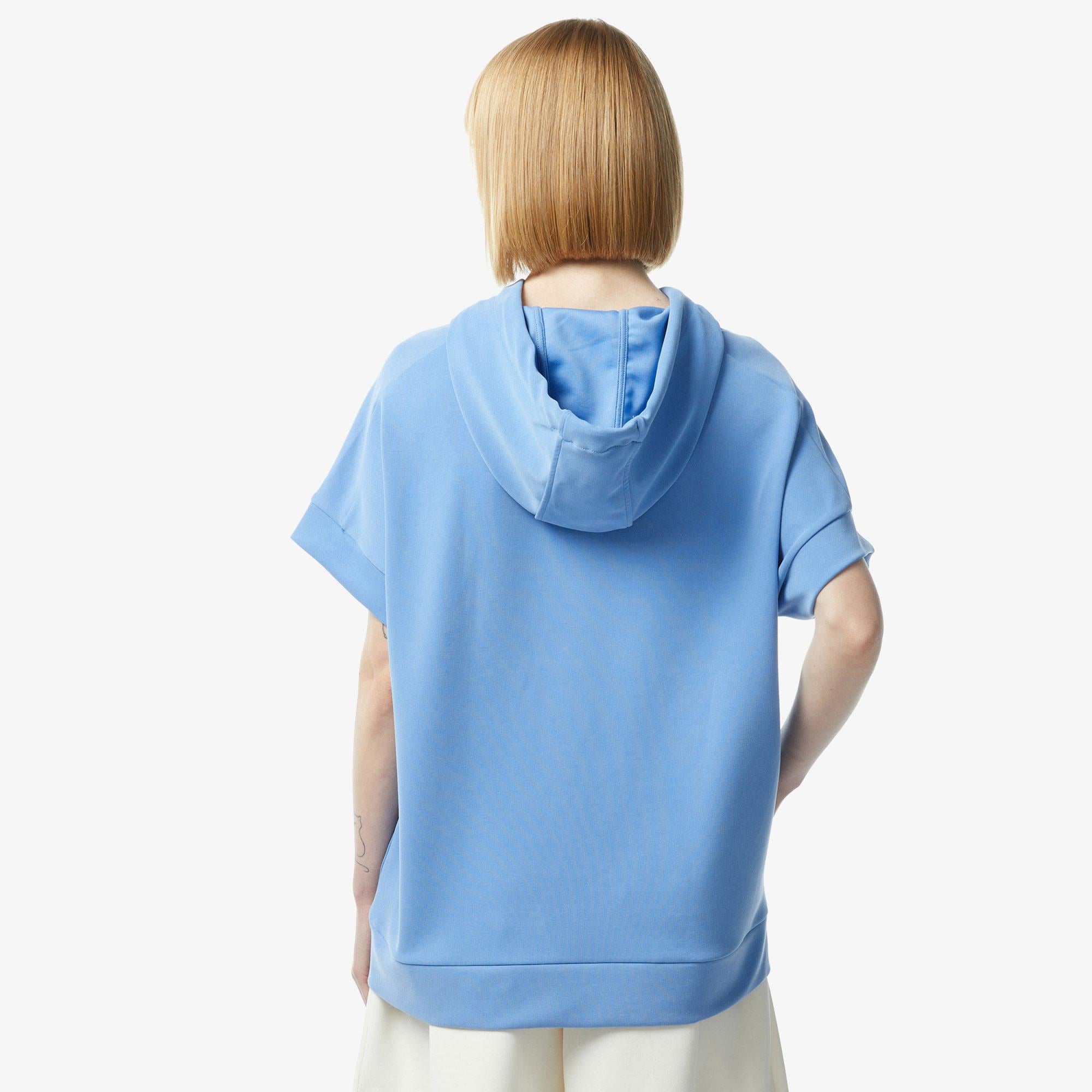 Nautica Kadın Mavi Relaxed Fit Kapüşonlu Hoodie