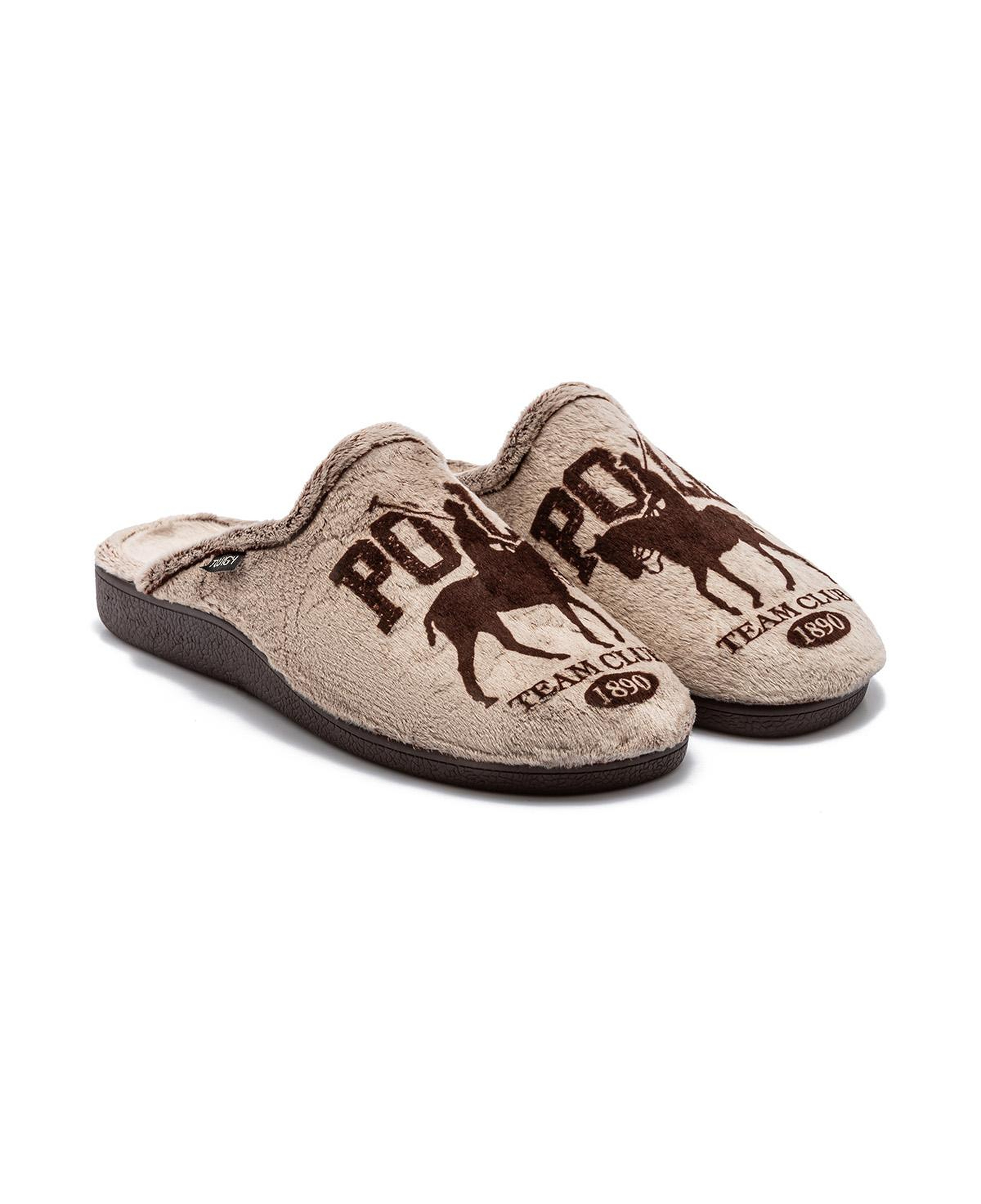 Polo Erkek Ev Terliği Kahverengi 41/46