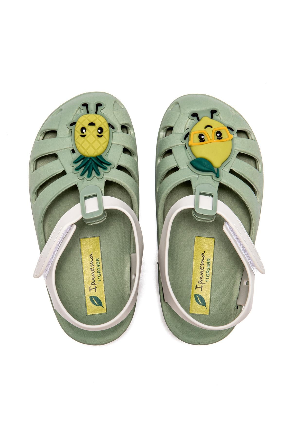 Summer Çocuk Sandalet Yeşil-Gri 21/29