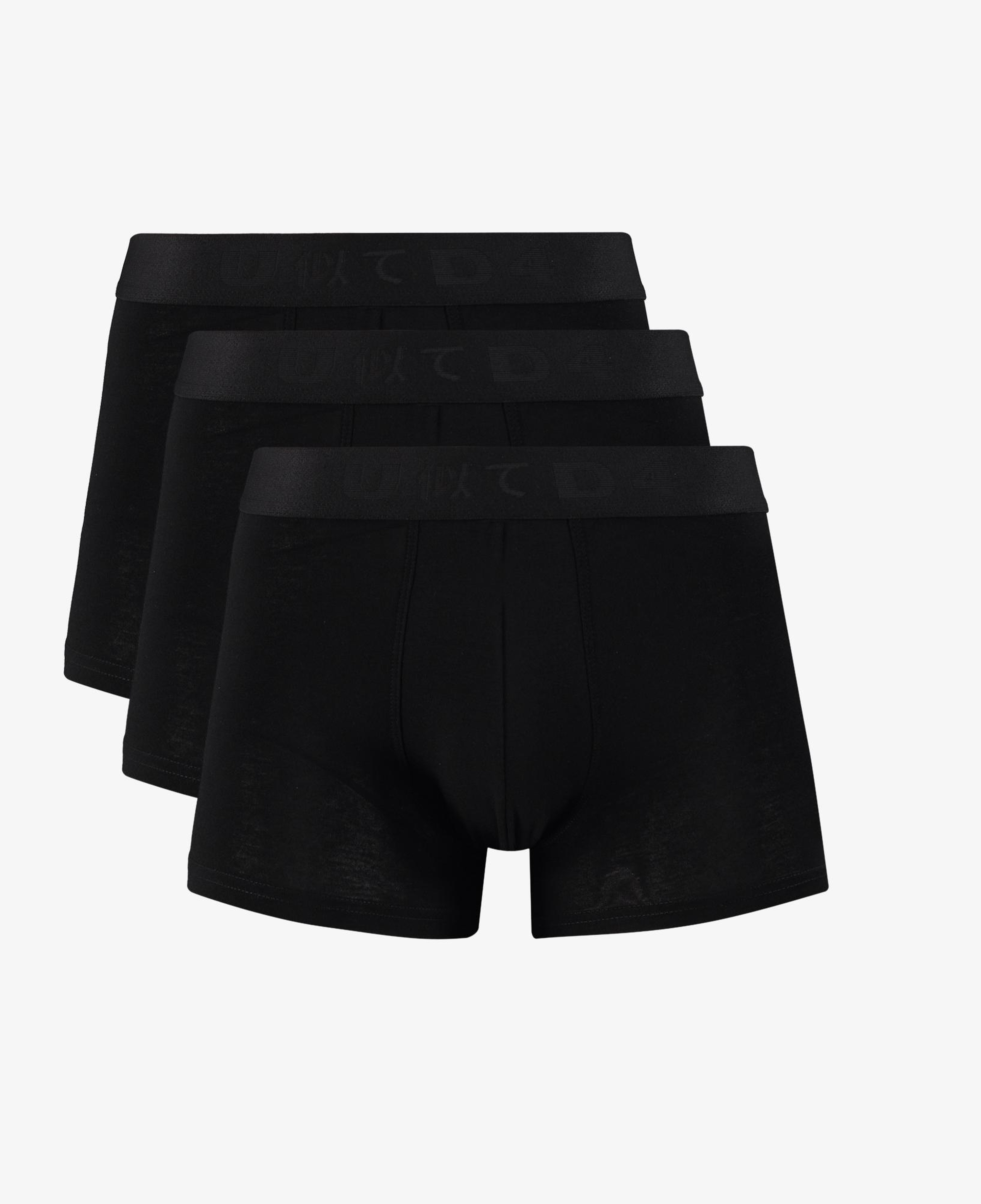 UNITED4 Classic 3lü Erkek Siyah Boxer