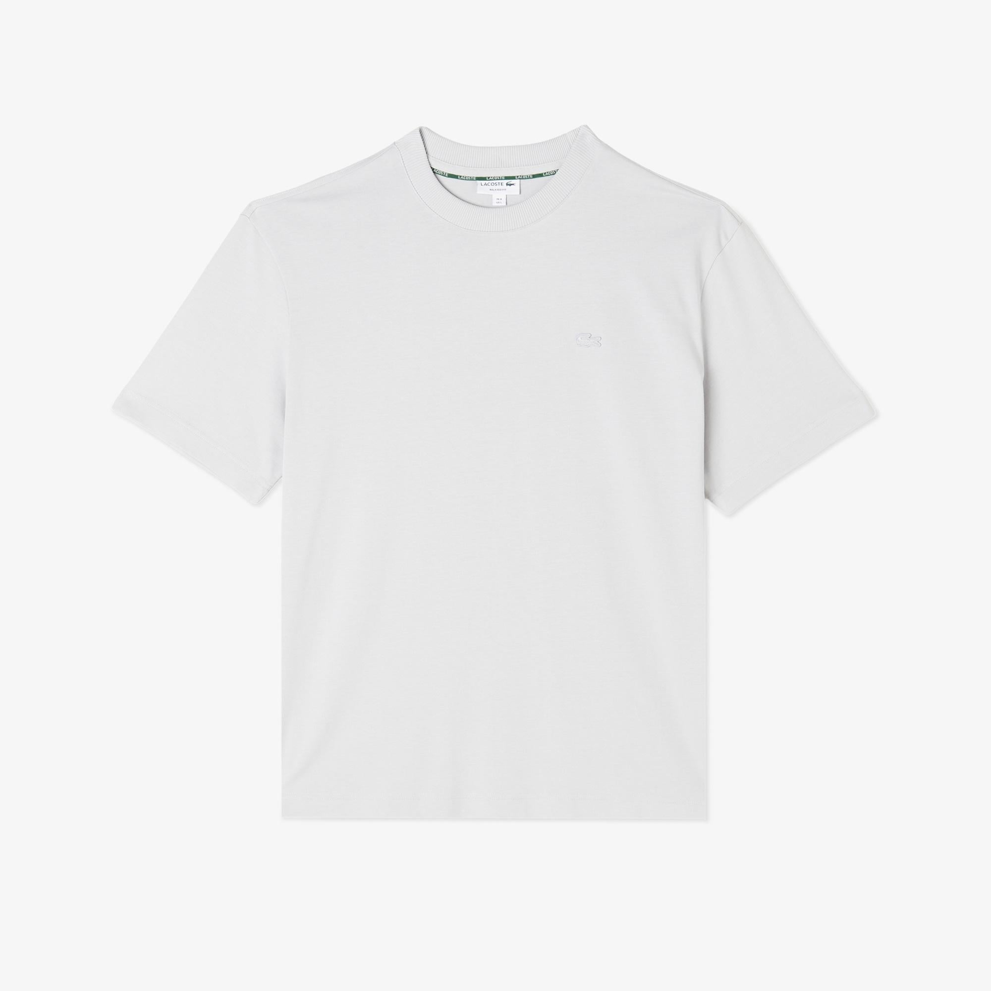 Erkek Relaxed Fit Bisiklet Yaka Gri T-Shirt