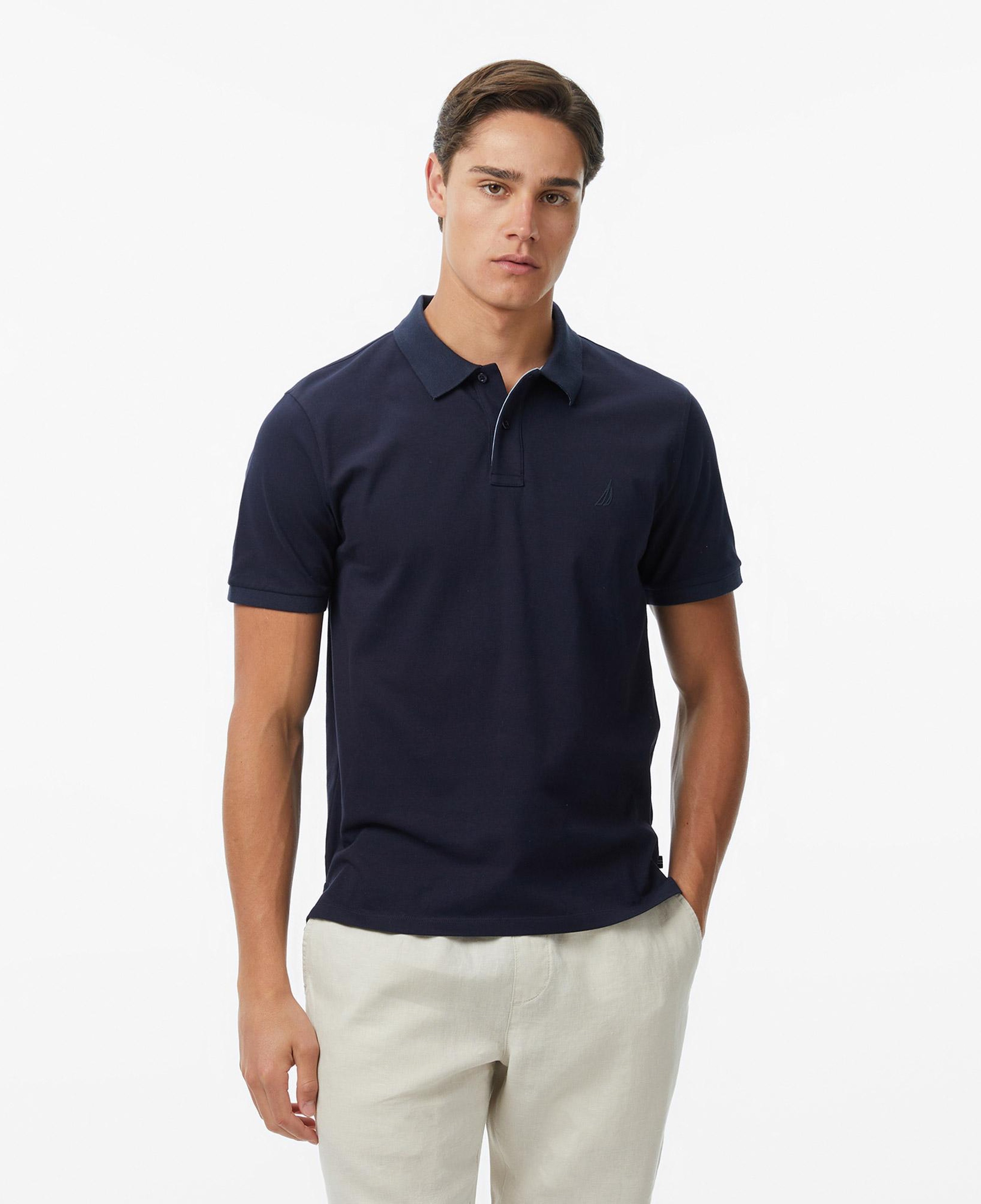 Nautica Erkek Lacivert Regular Fit Polo Yaka T-Shirt