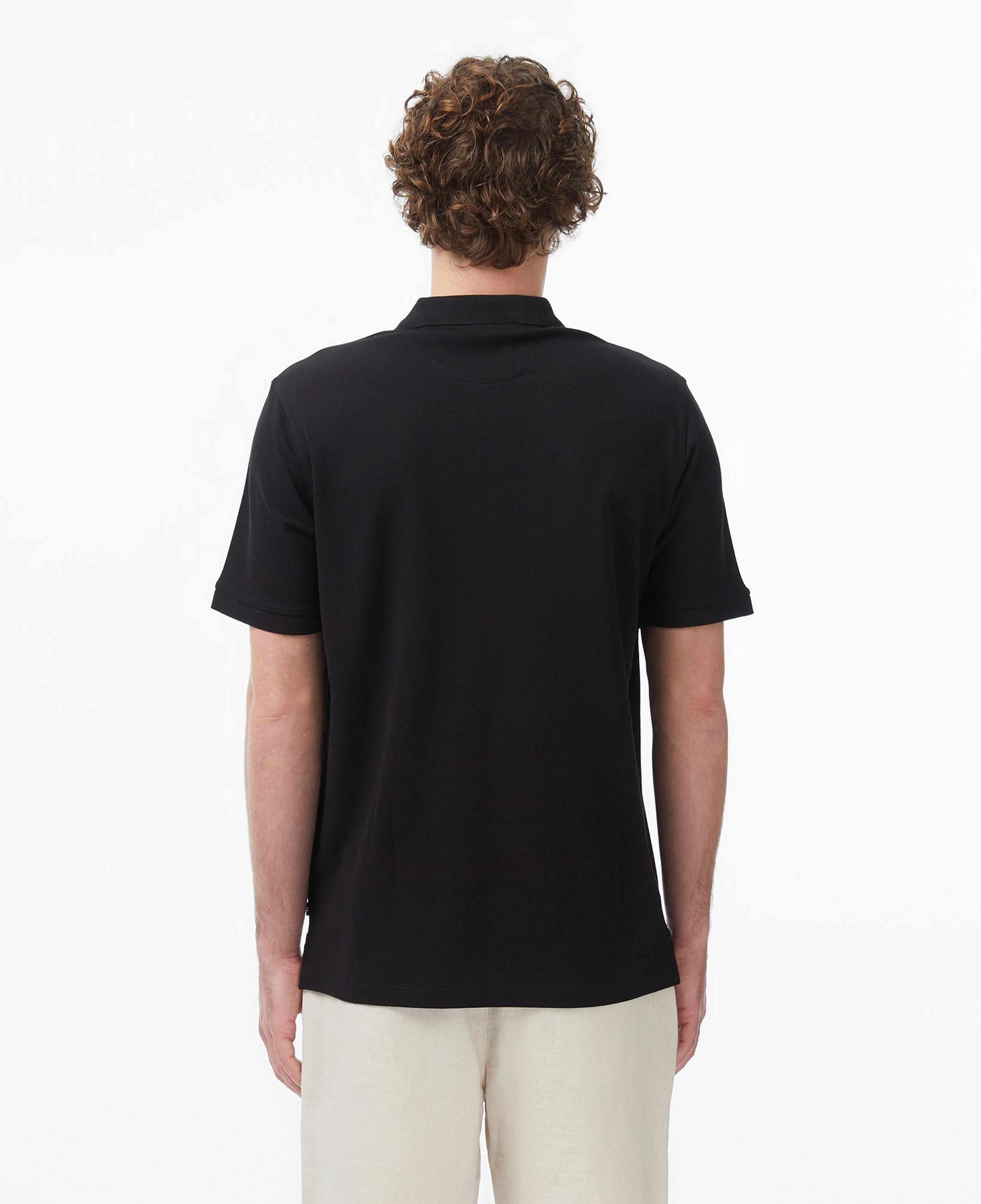 Nautica Erkek Siyah Regular Fit Polo Yaka T-Shirt