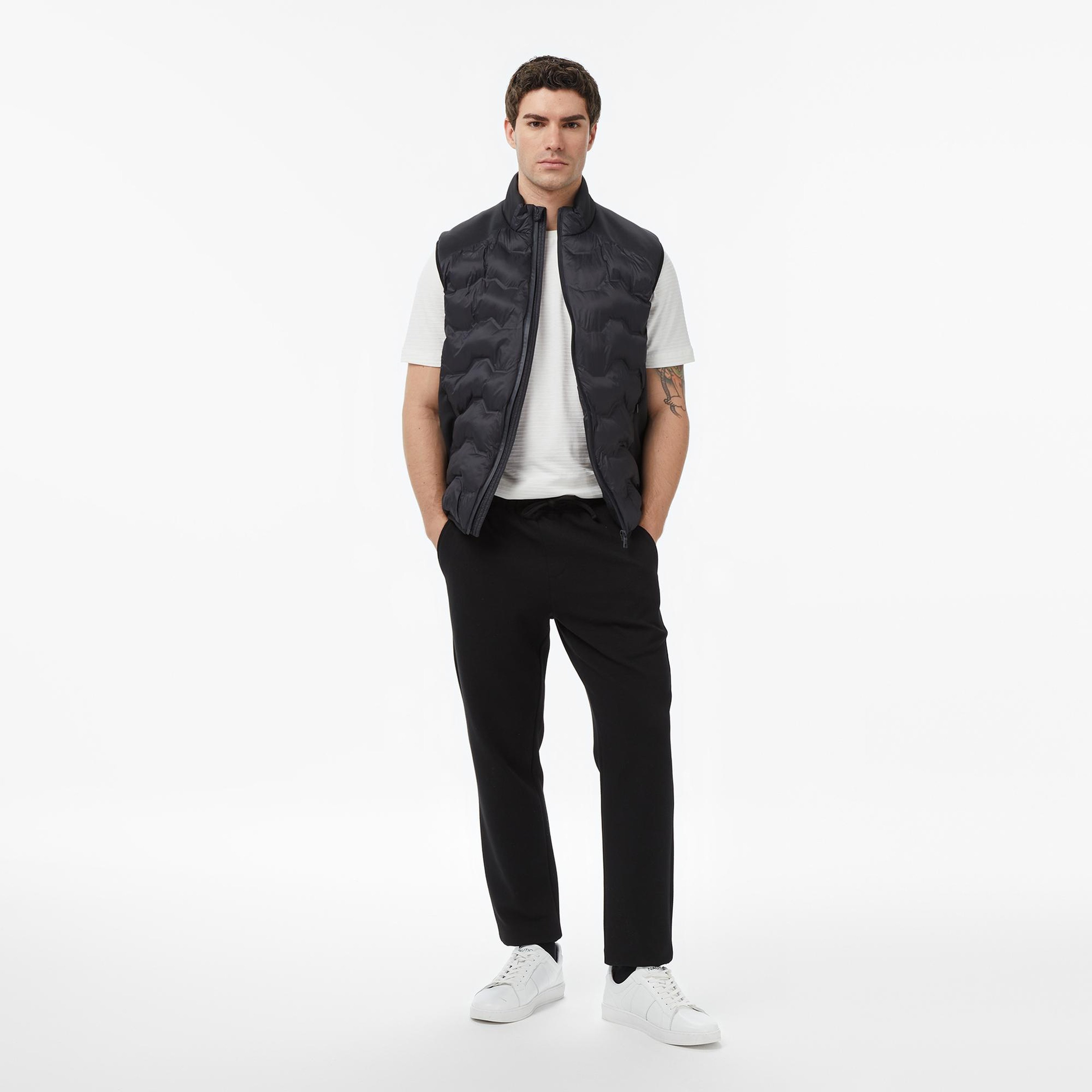Nautica Erkek Siyah Regular Fit Su İtici Yelek