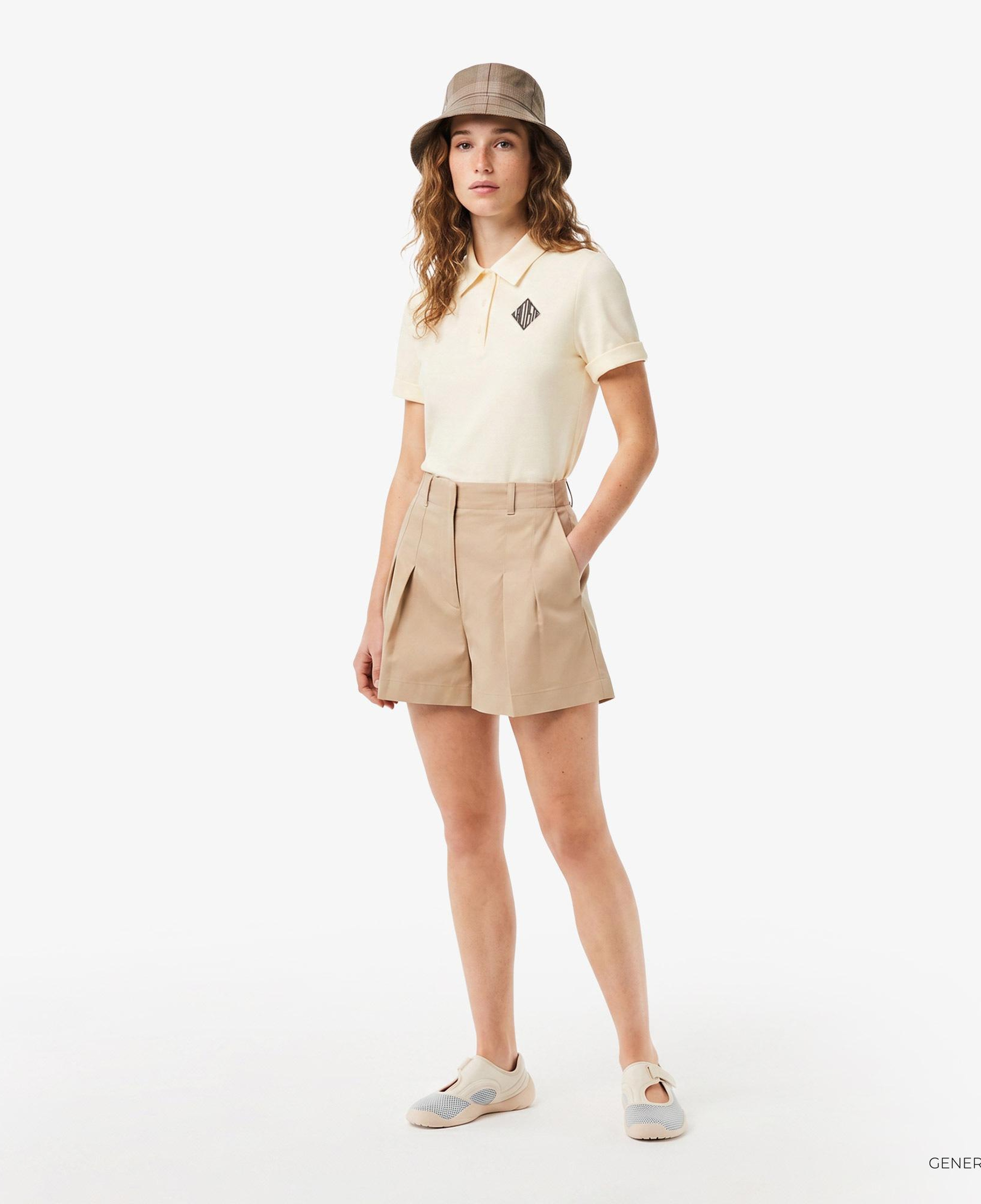 Lacoste Kadın Slim Fit Sarı Polo