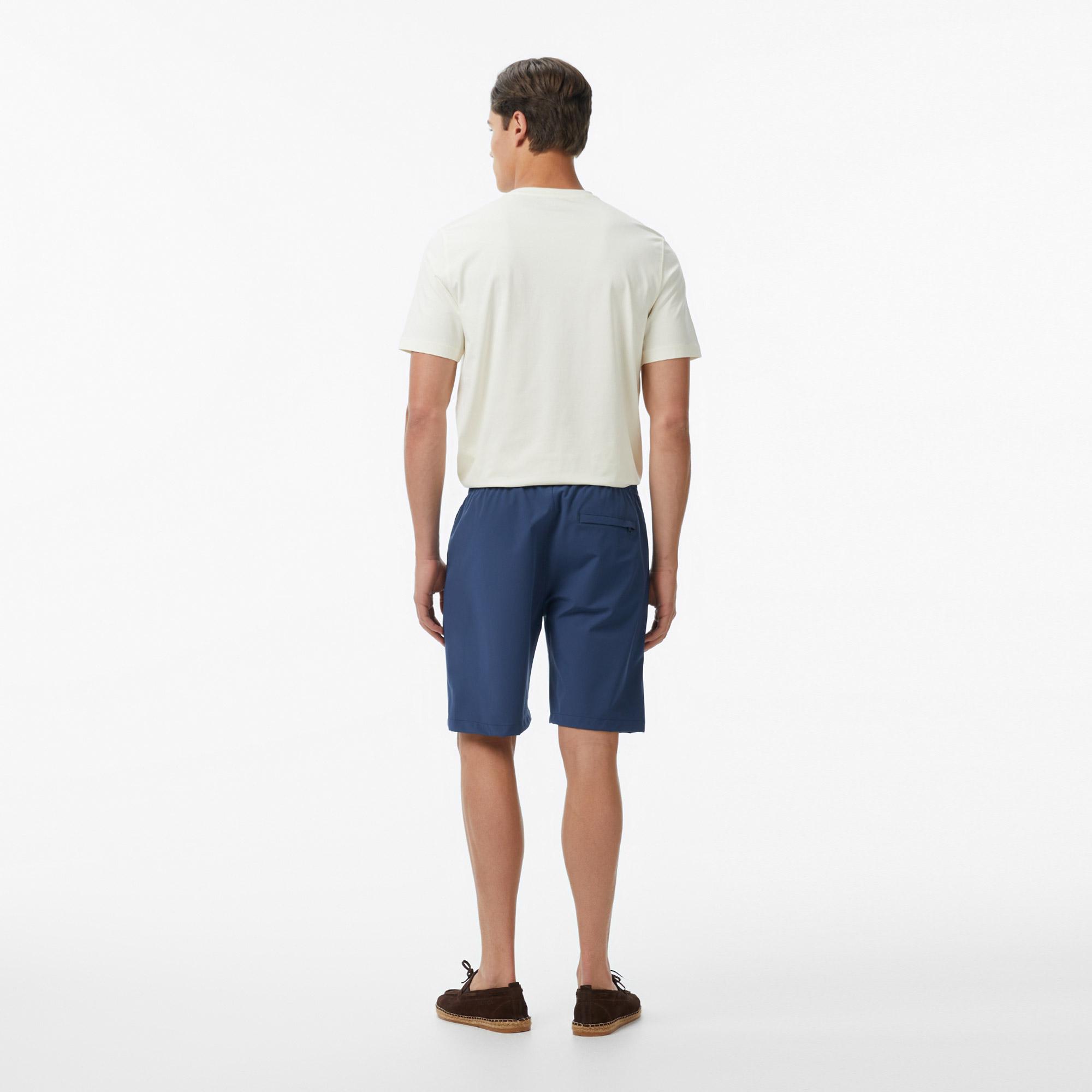 Nautica Erkek Mavi Regular Fit Su İtici Şort