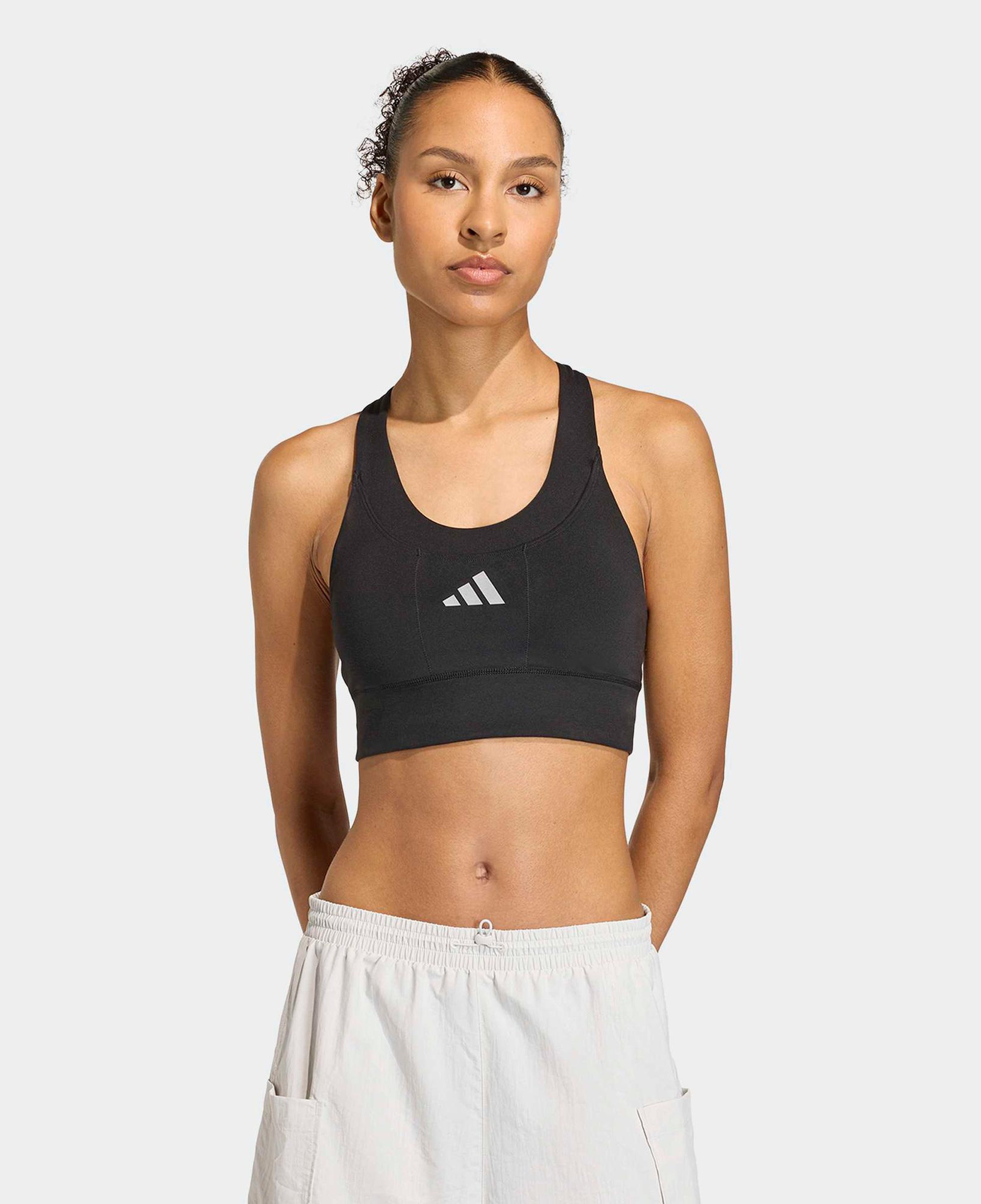 adidas Adi365 Running Cepli Orta Destekli Kadın Siyah Antrenman Bra