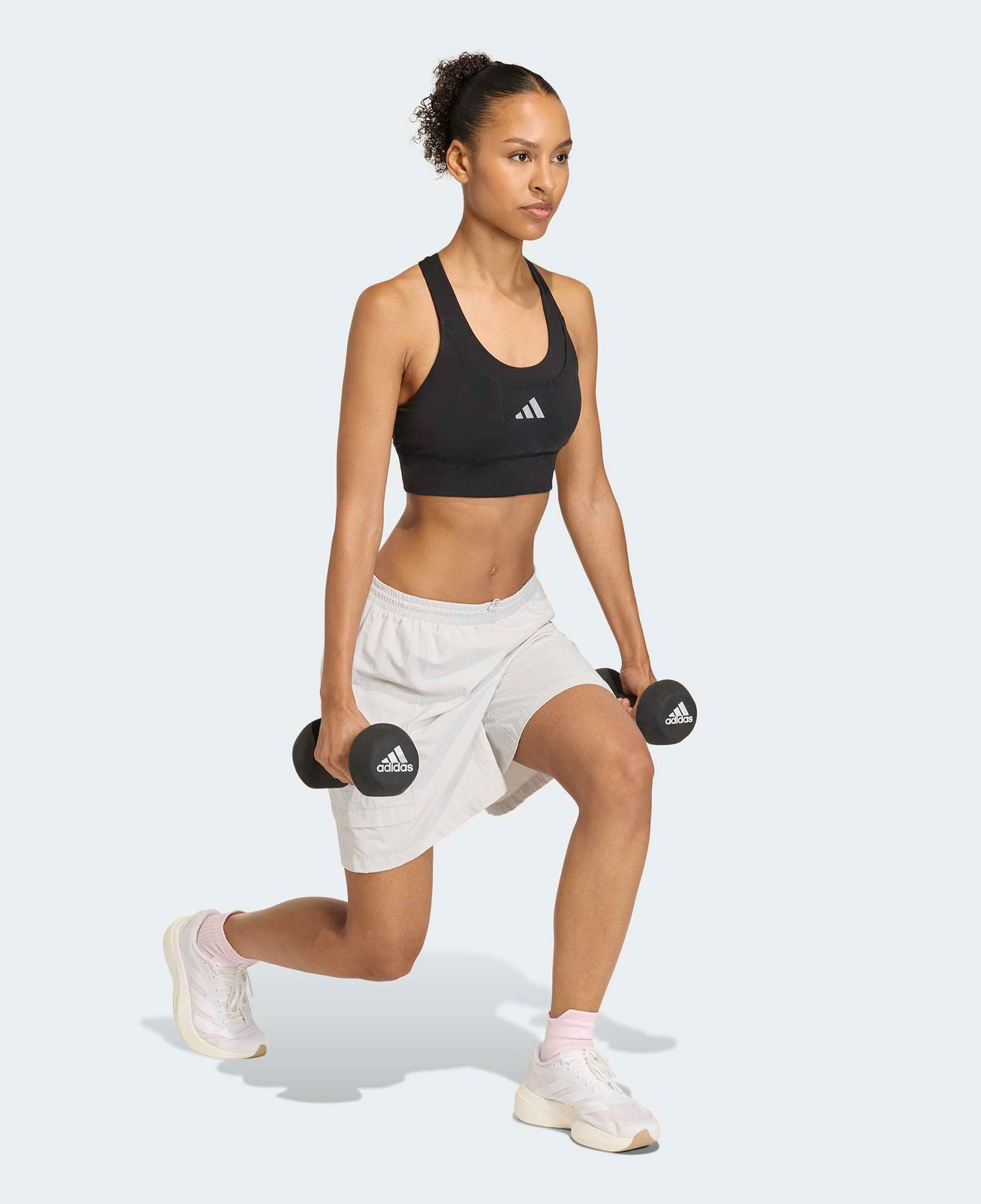 adidas Adi365 Running Cepli Orta Destekli Kadın Siyah Antrenman Bra