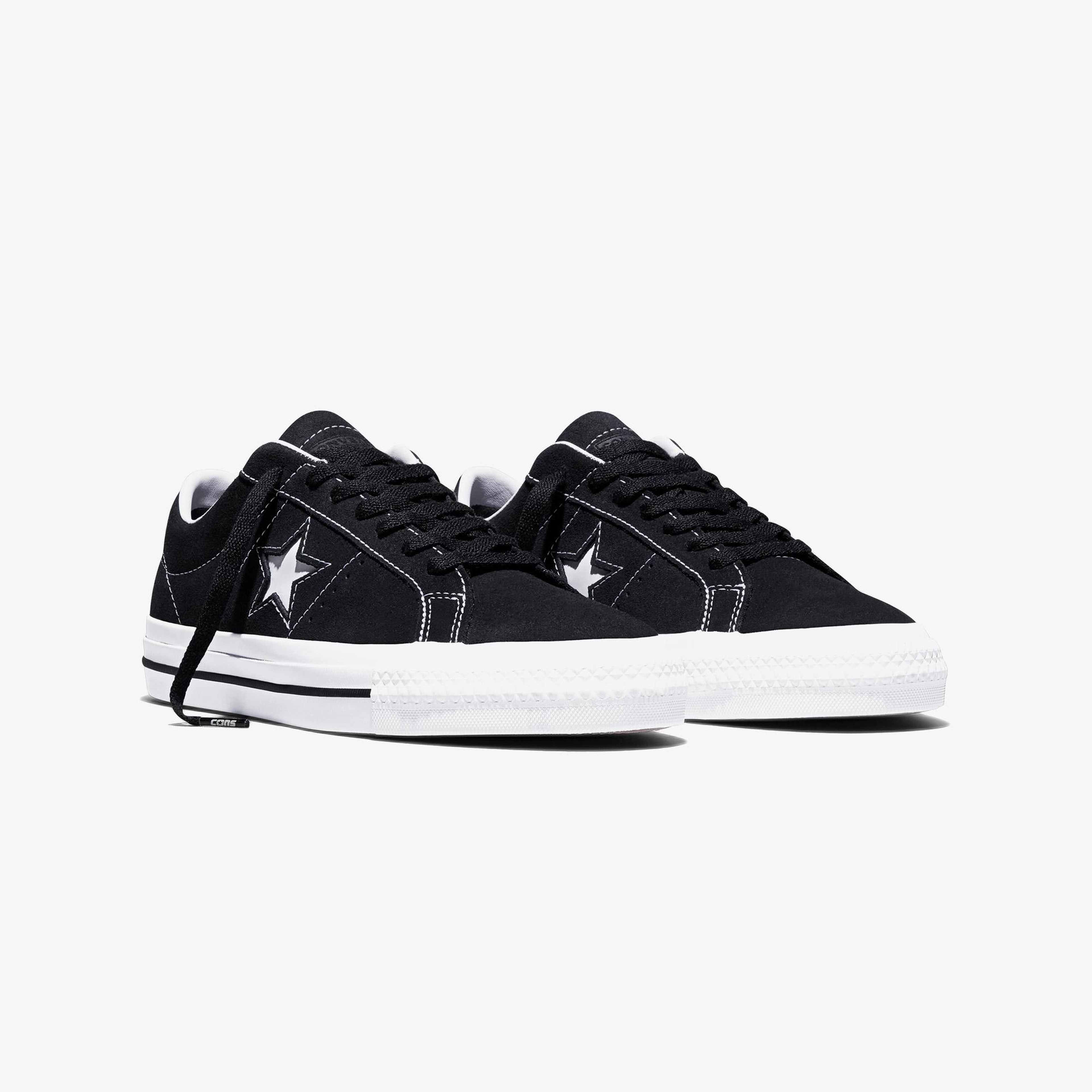 Converse Cons One Star Pro Unisex Siyah Süet Sneaker