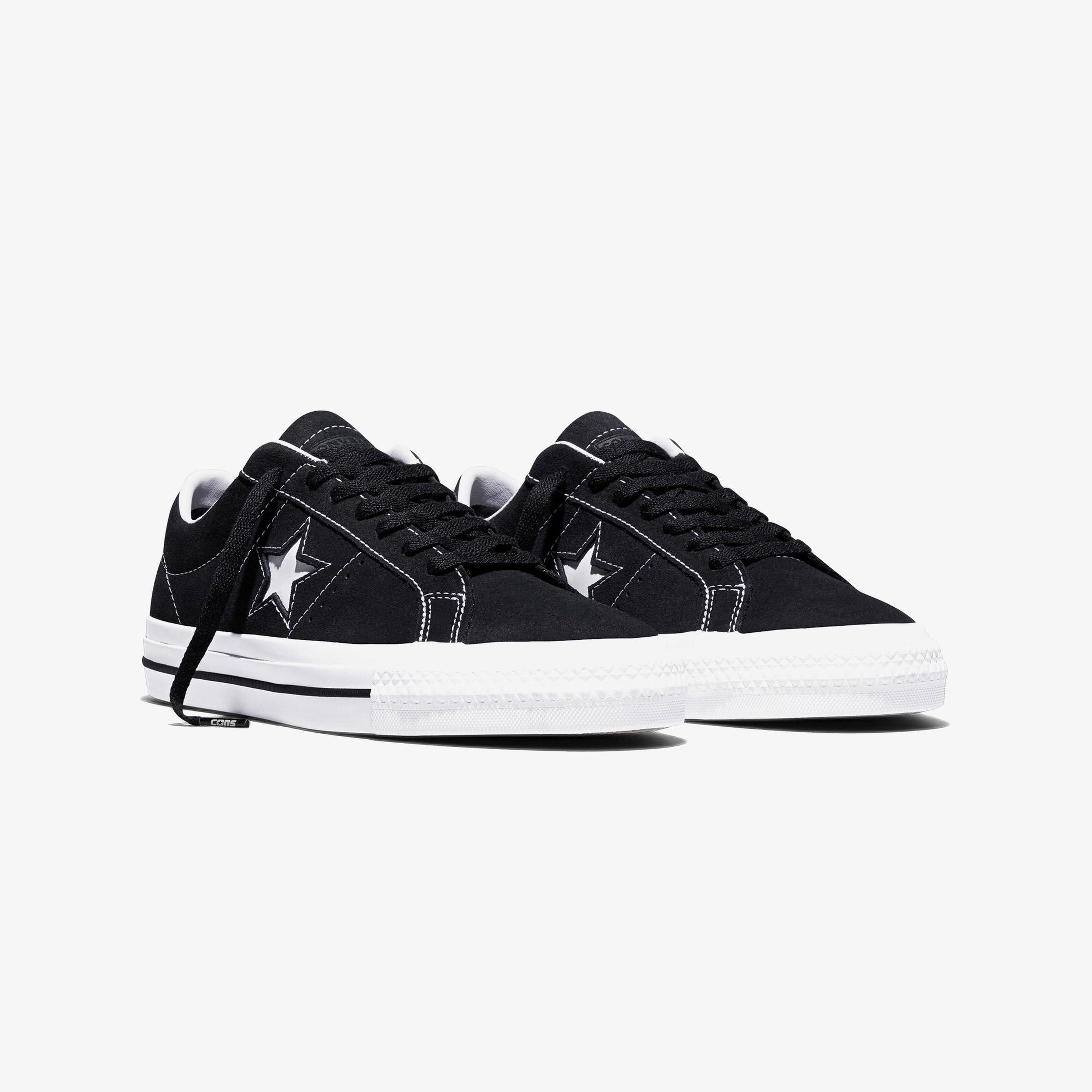 Converse Cons One Star Pro Unisex Siyah Süet Sneaker