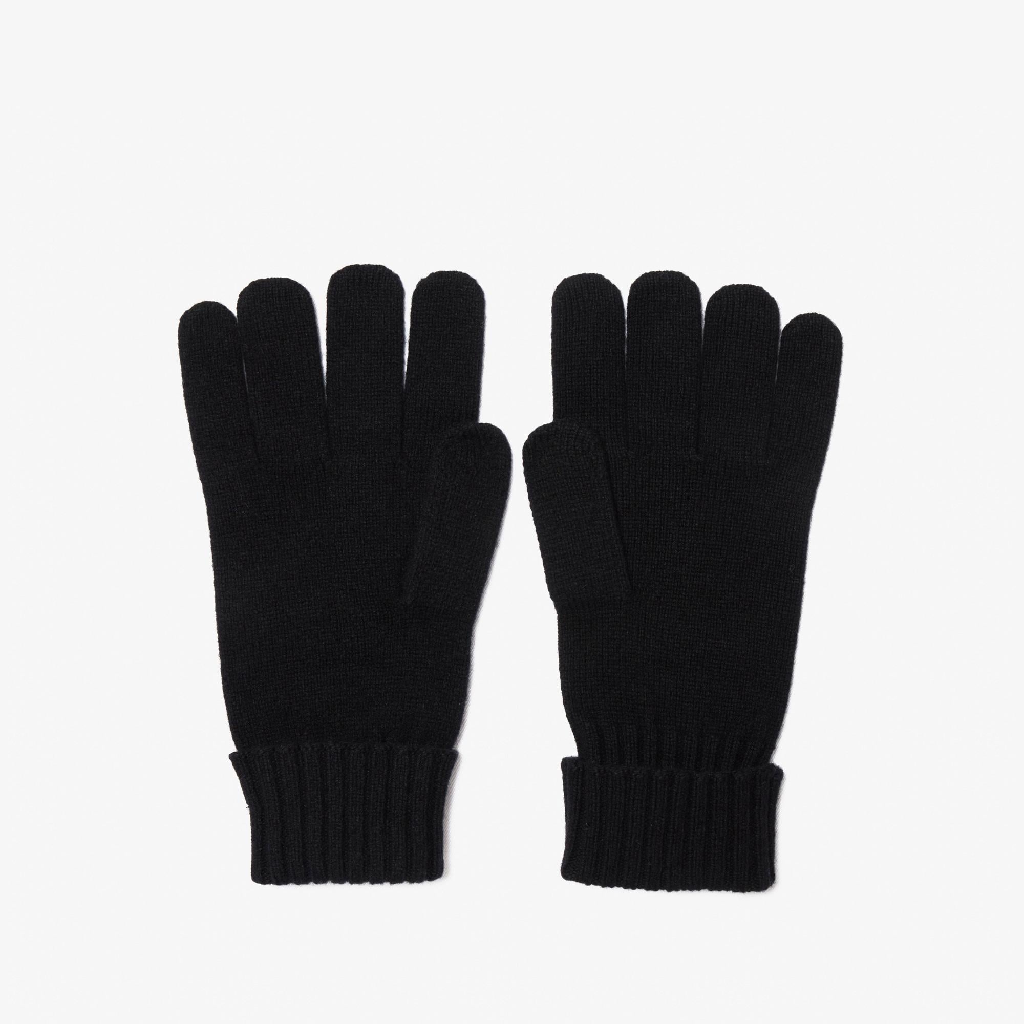 Unisex Yün Siyah Eldiven