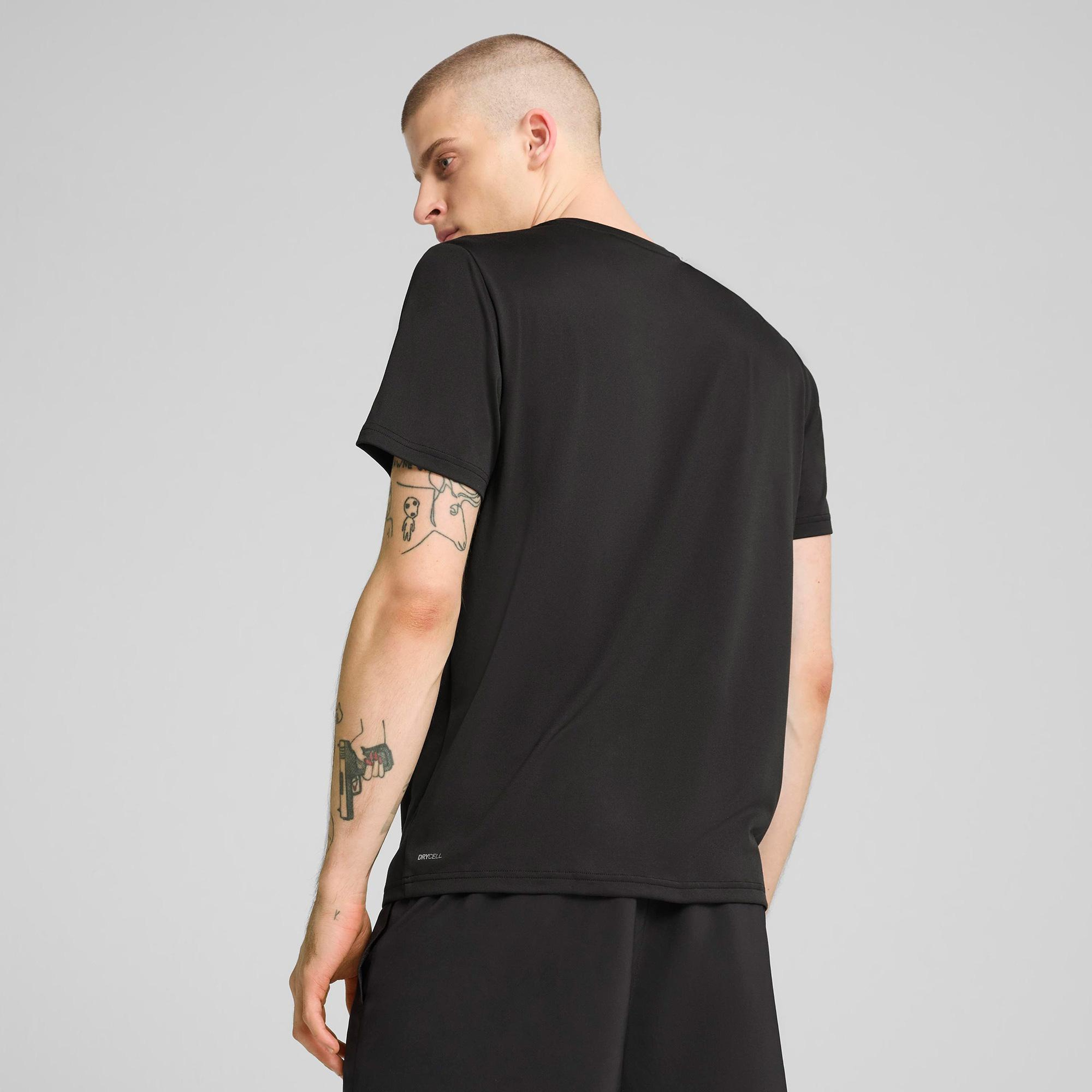 Puma Tad Ess Solid Cat Lc Erkek Siyah Antrenman T-Shirt
