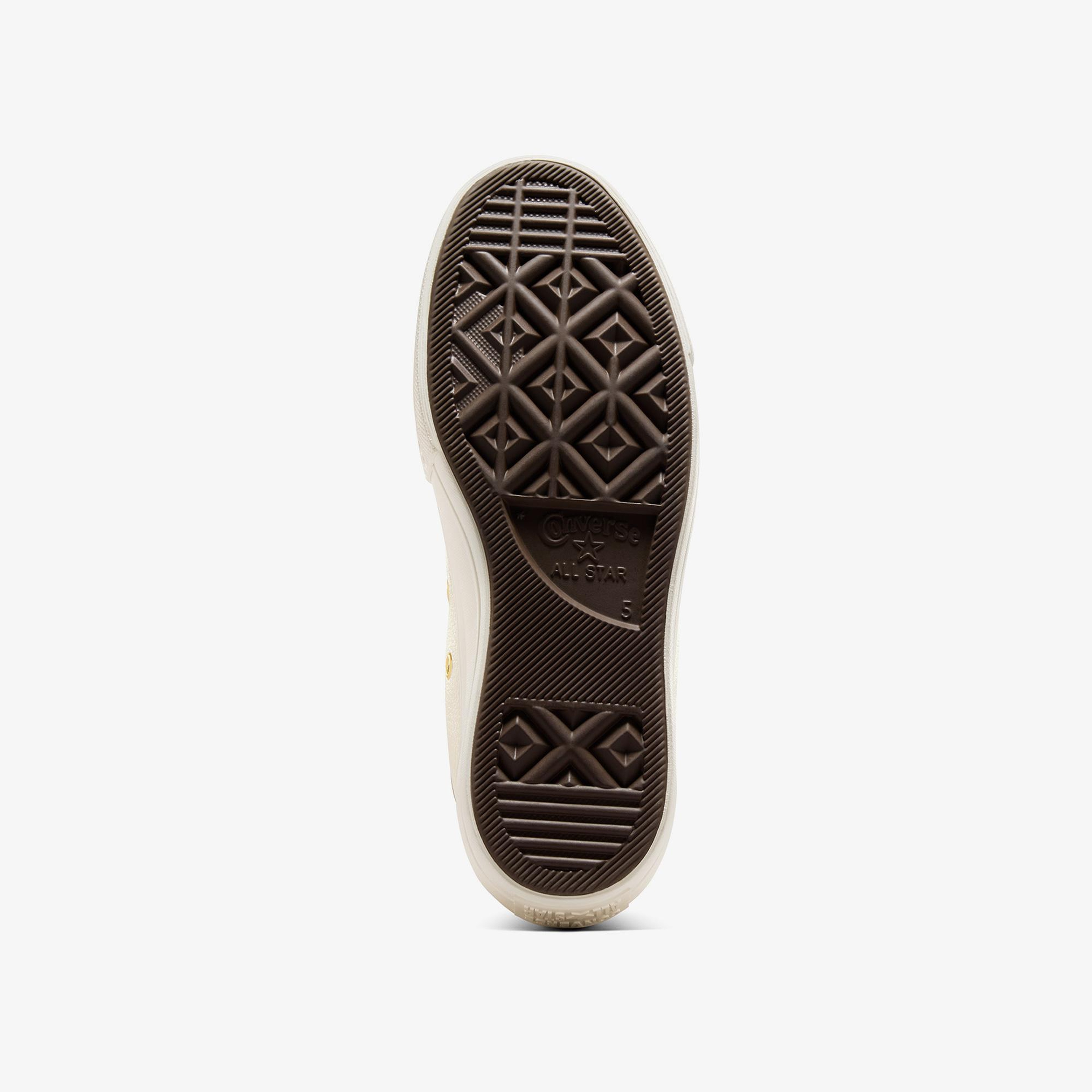 Converse Chuck Taylor All Star Lift Kadın Krem Deri Platform Sneaker