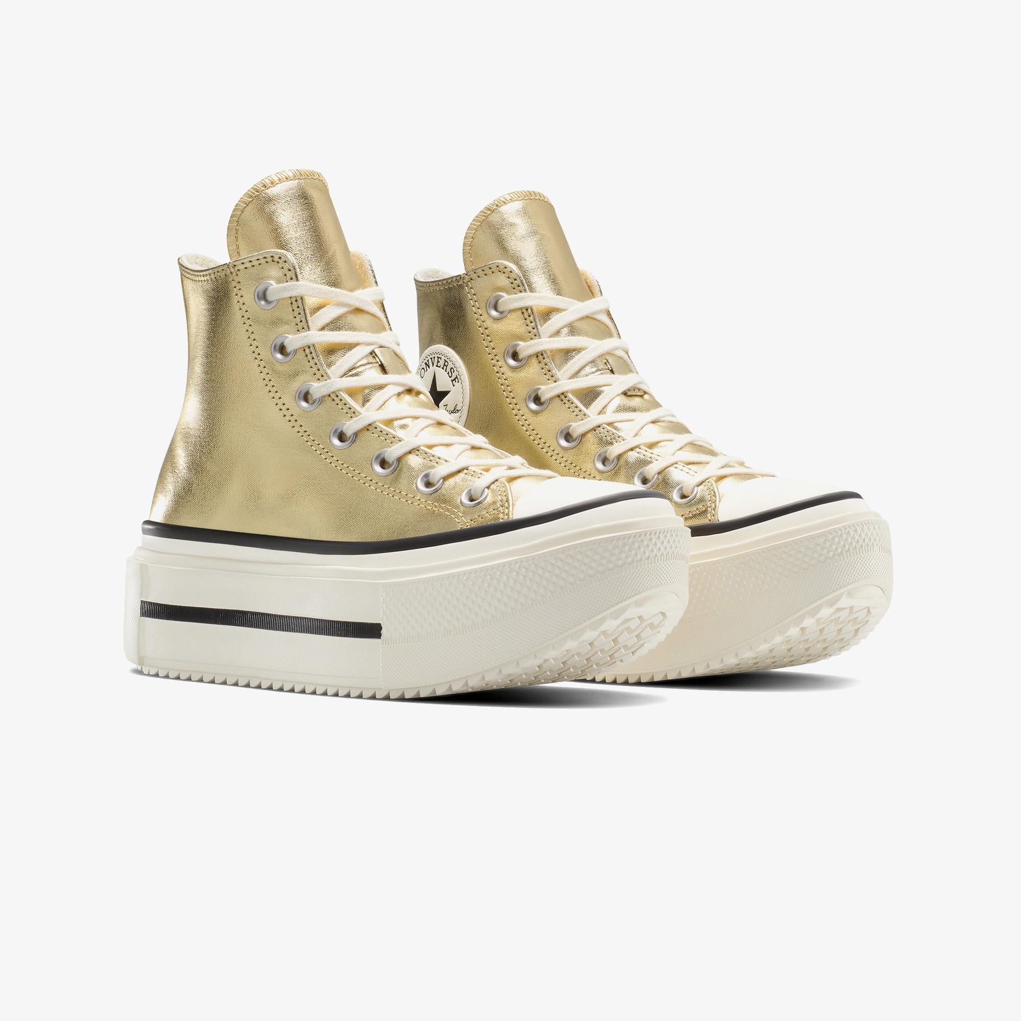 Converse Chuck Taylor All Star Lift Double Stack Unisex Altın Sneaker