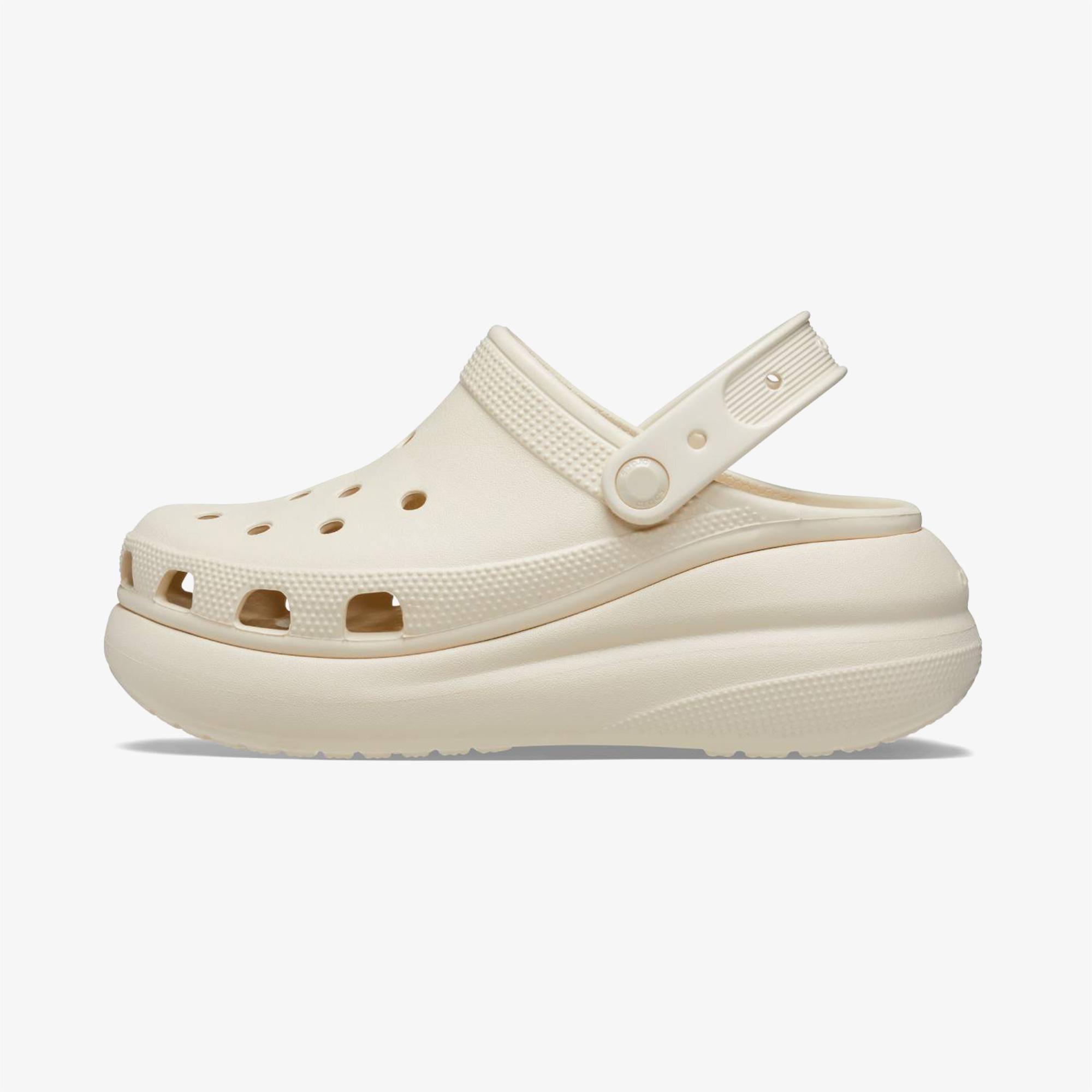 Crocs Classic Crush Kadın Krem Terlik