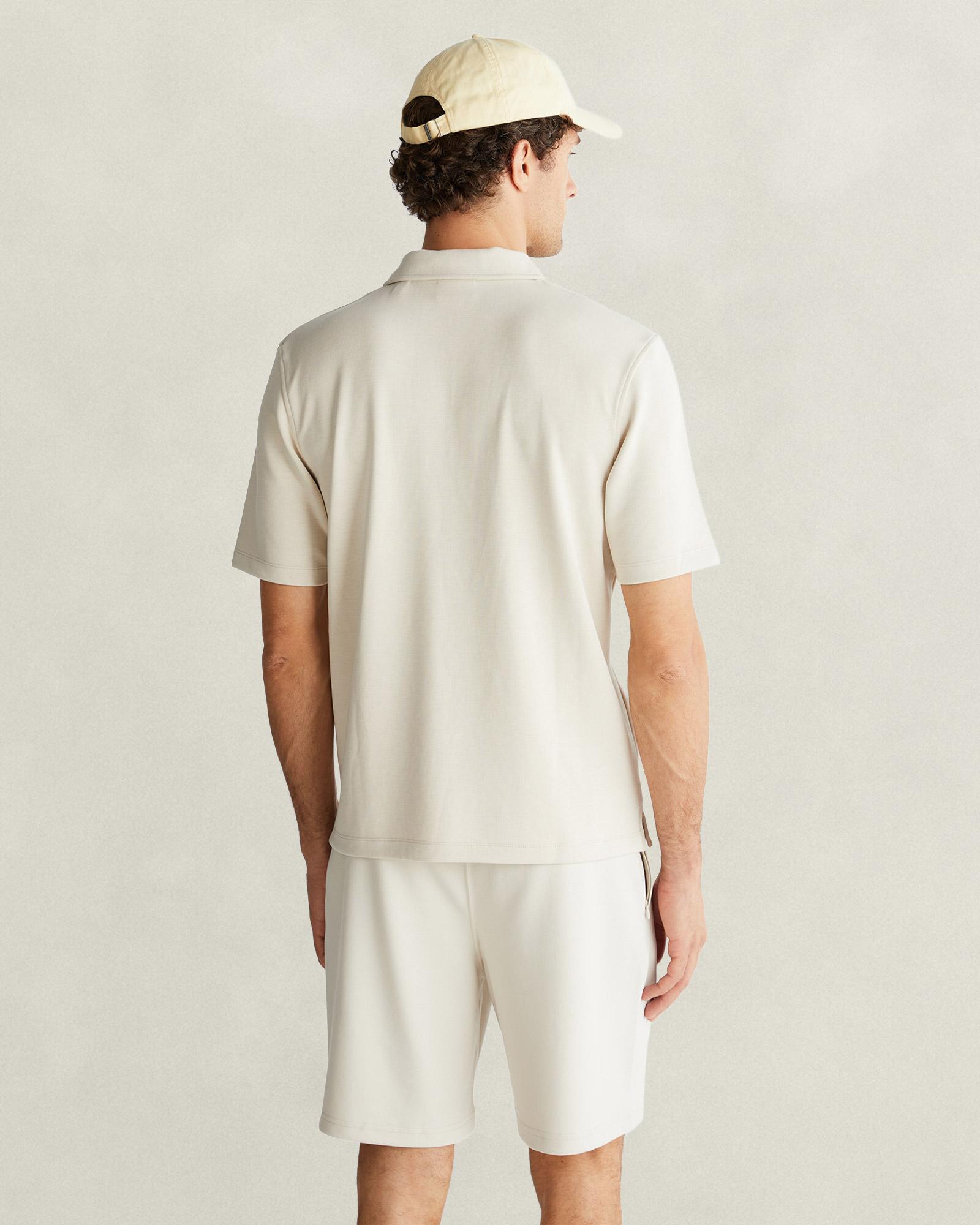 GANT Erkek Bej Relaxed Fit Polo Yaka T-Shirt