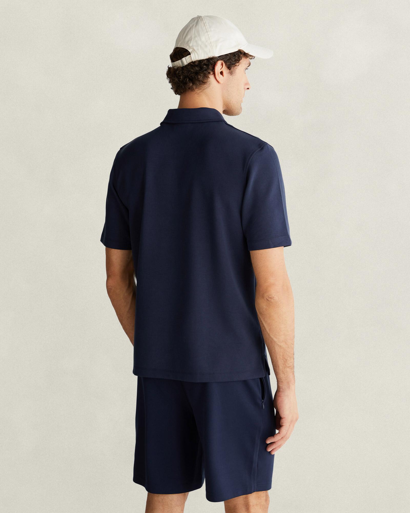GANT Erkek Lacivert Relaxed Fit Polo Yaka T-Shirt