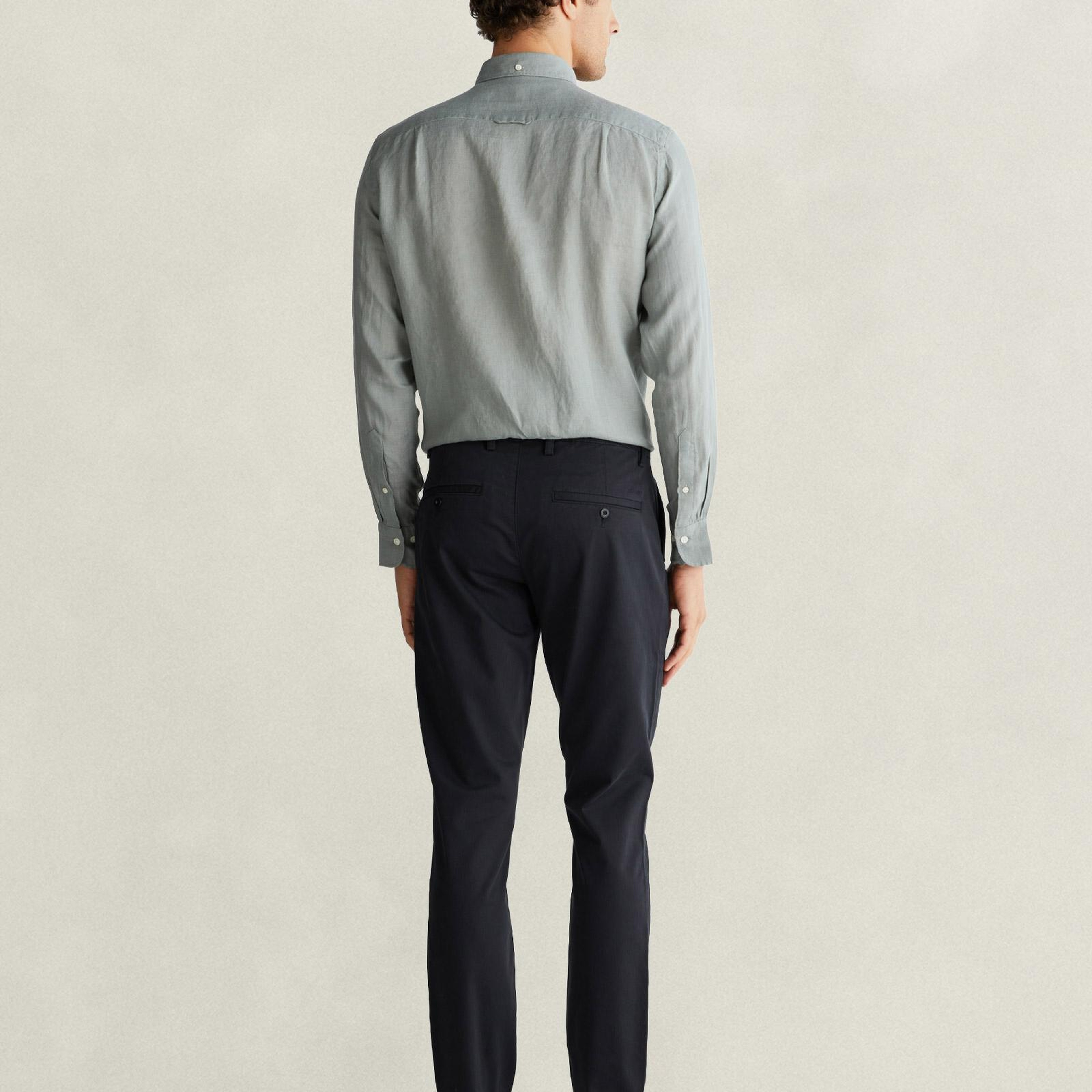 GANT Erkek Siyah Slim Fit Pantolon